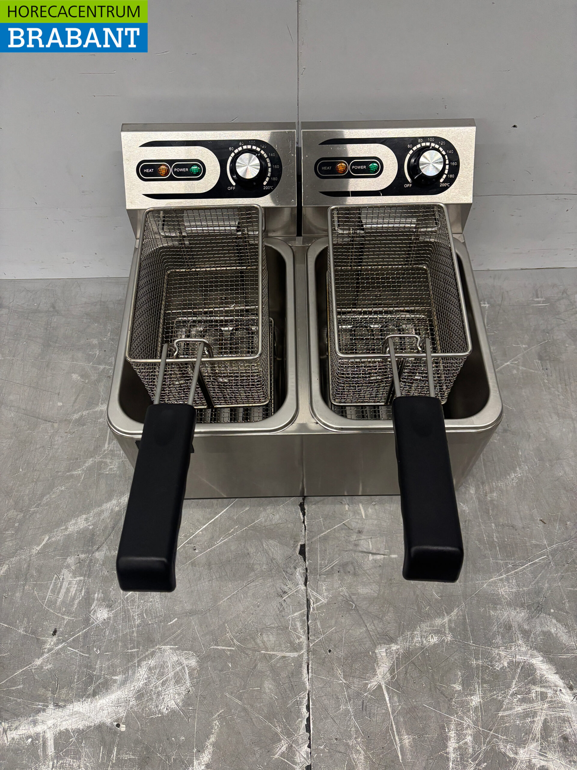 HCB Stainless Steel Double Fryer Frying 2 x 4.5 liters 230V Horeca - Image 5