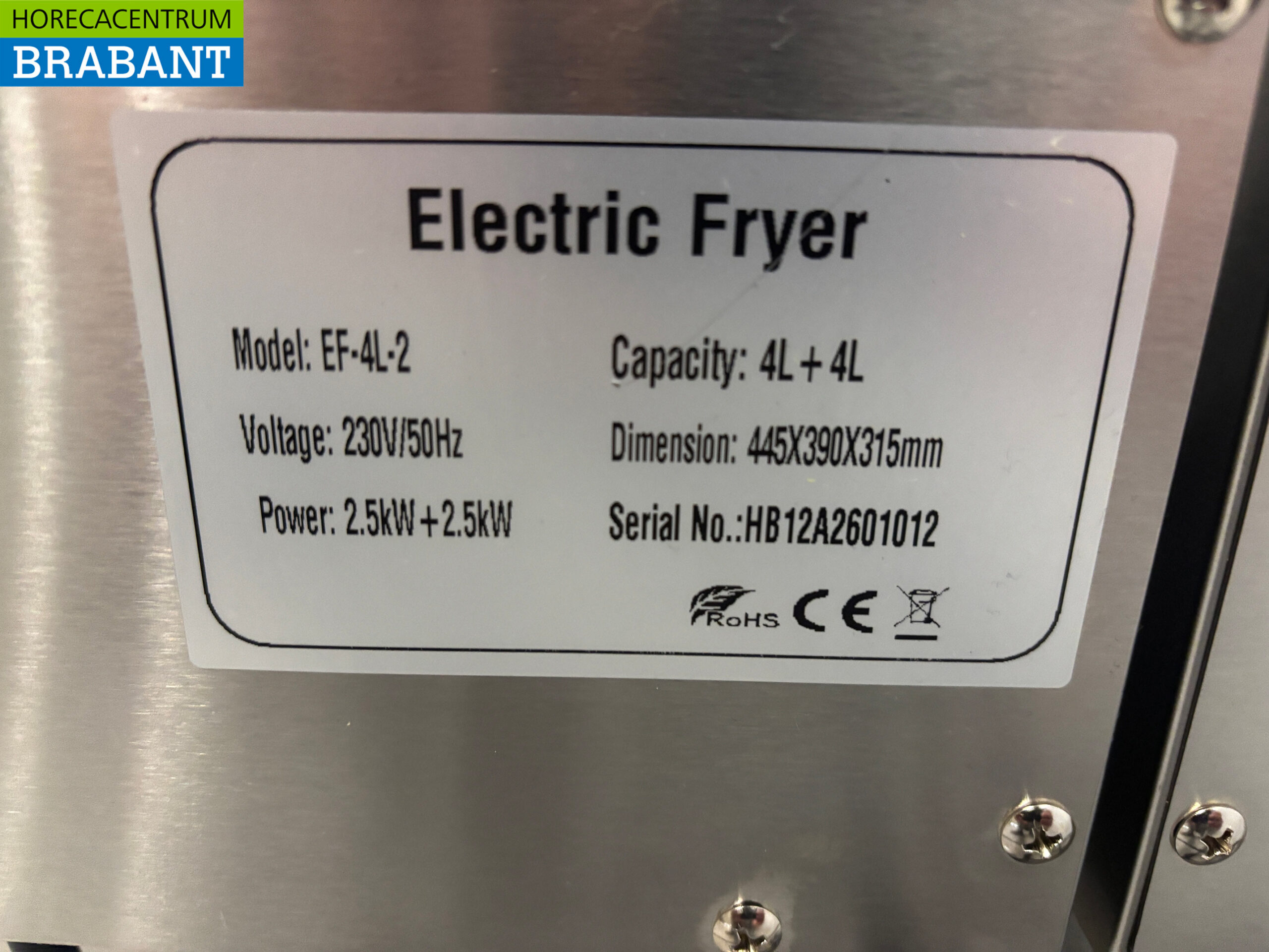 HCB Stainless Steel Double Fryer Frying 2 x 4.5 liters 230V Horeca - Image 6