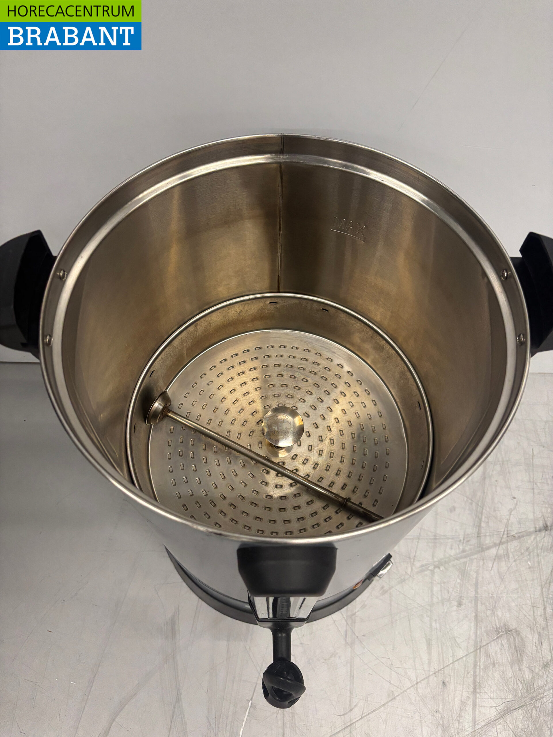 Stainless steel Double walled percolator coffee machine 14,3 liter 95 cups 230V Catering - Image 4