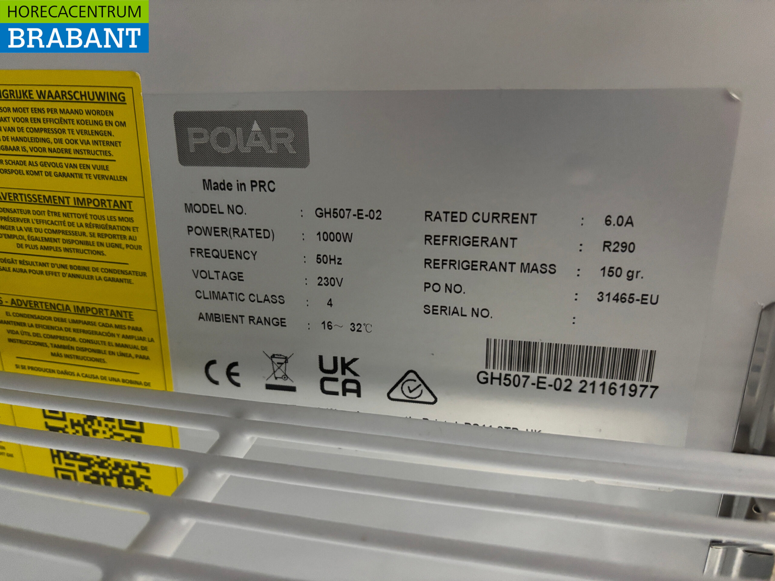 Polar Glass door freezer cabinet Freezer cabinet with glass doors 920 liters 230V Horeca - Image 5