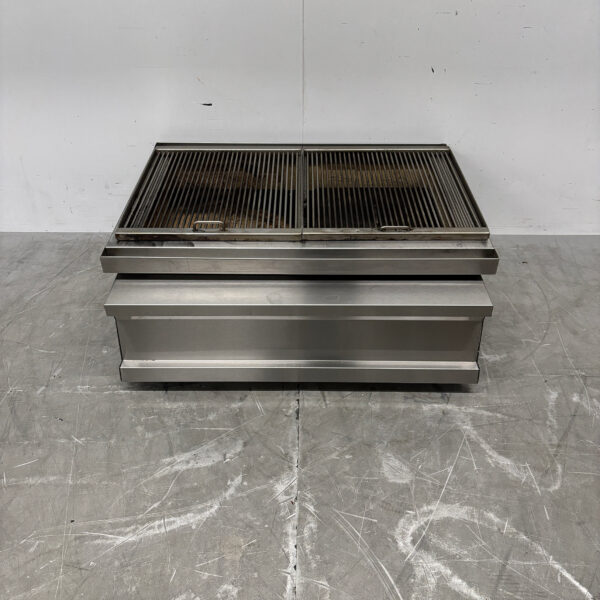 Stainless steel Charcoal Grill Grill 2 grids 81 cm Catering