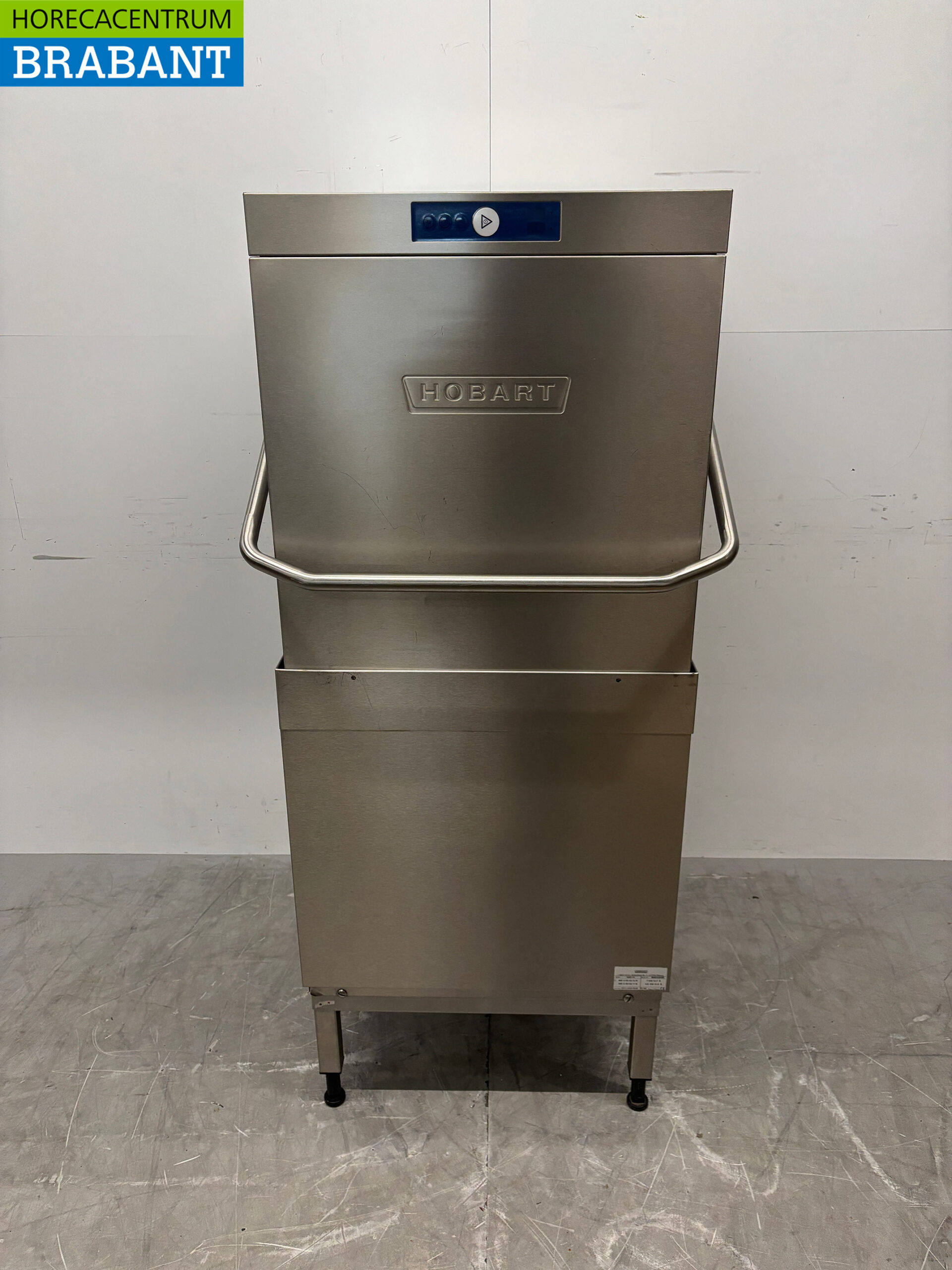 Stainless steel Hobart AMX-10 Sliding dishwasher with drain pump 400V Catering
