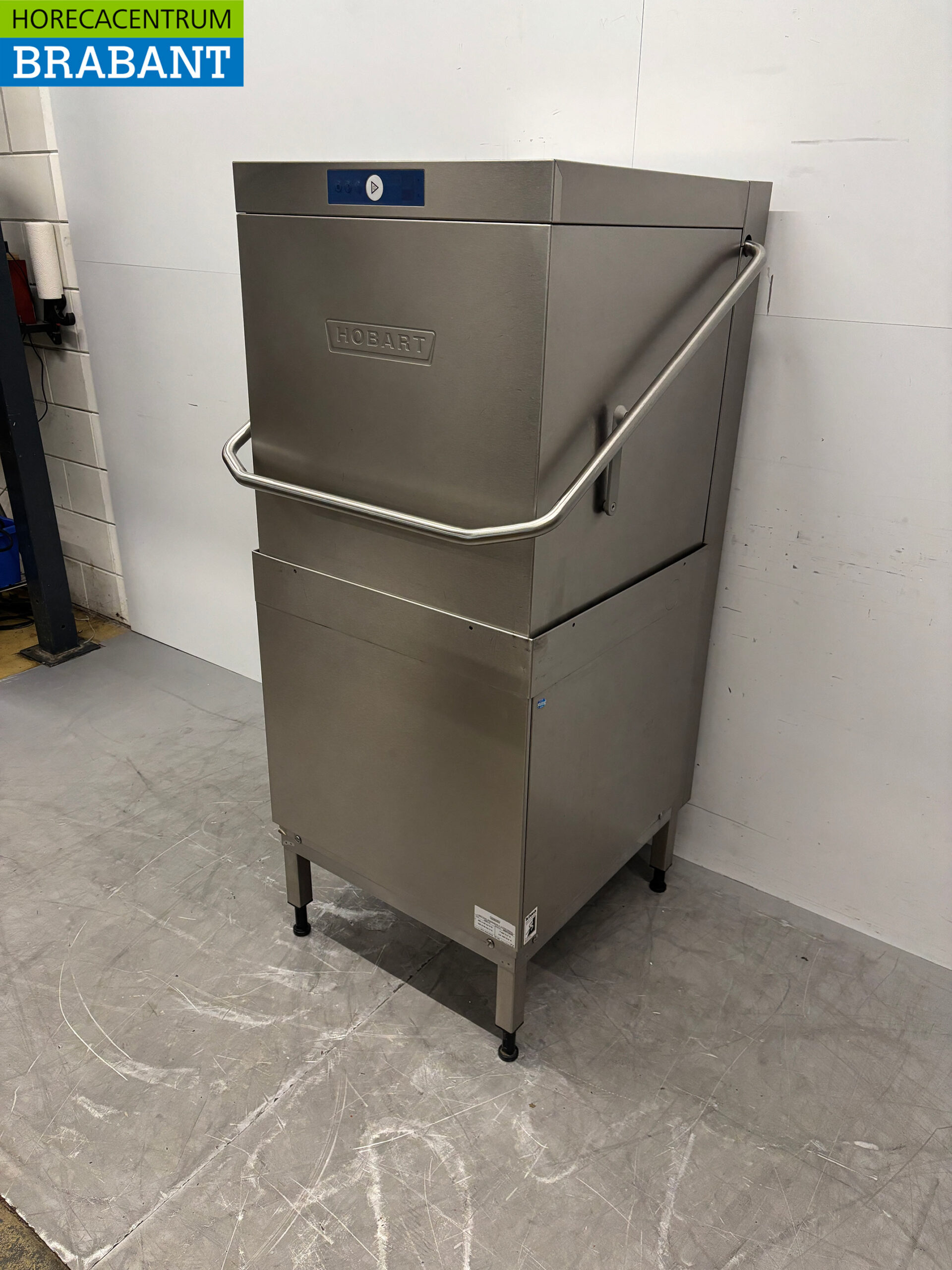 Stainless steel Hobart AMX-10 Sliding dishwasher with drain pump 400V Catering - Image 2