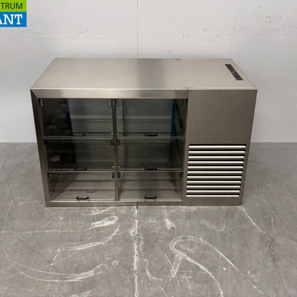 Stainless steel Groku Refrigerated Display Case 6 flaps 120 cm 230V Catering
