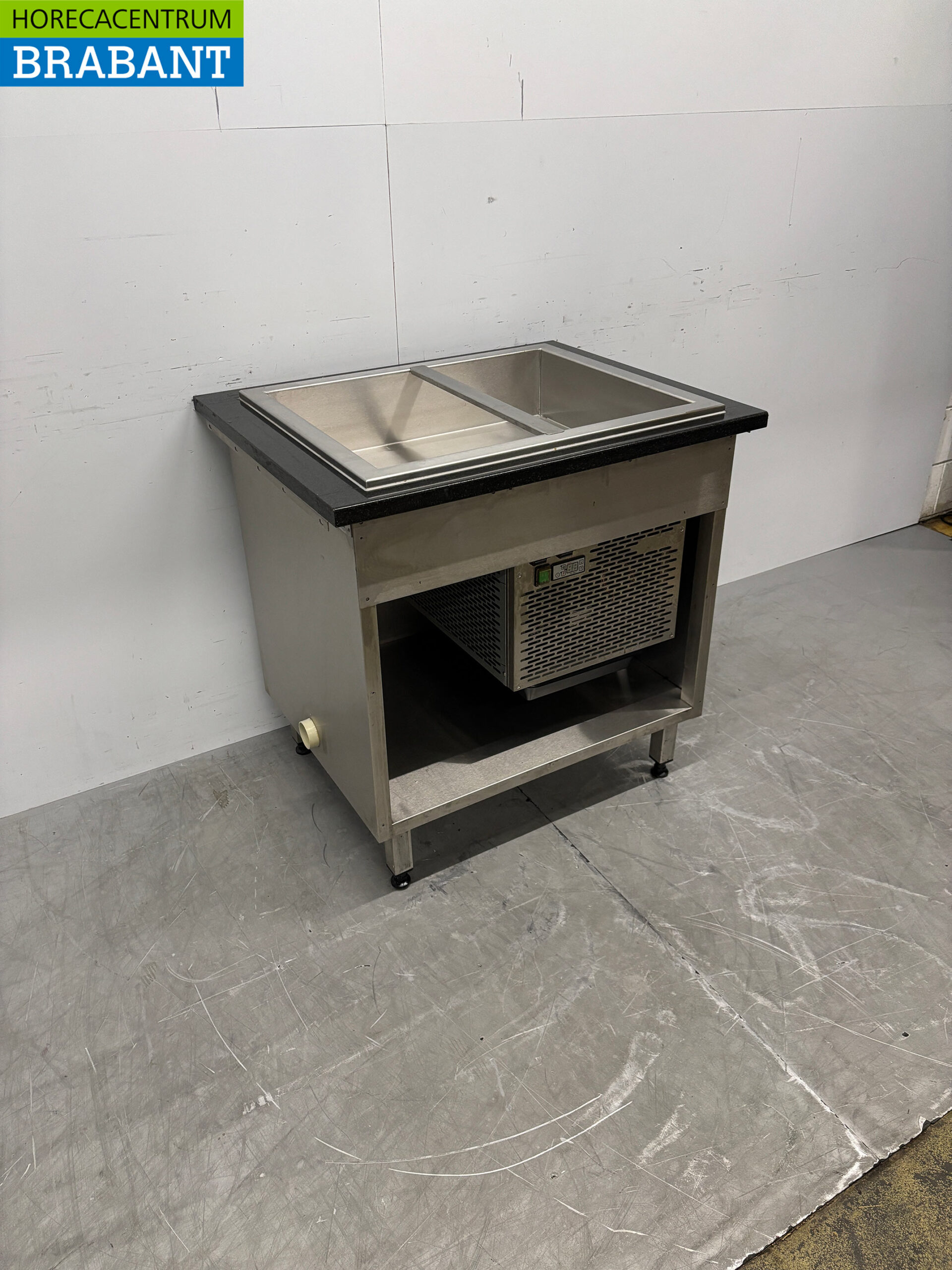 Stainless steel Saladiere Koelbak 2 x 1/1 GN 86,5 cm 230V Horeca - Image 3