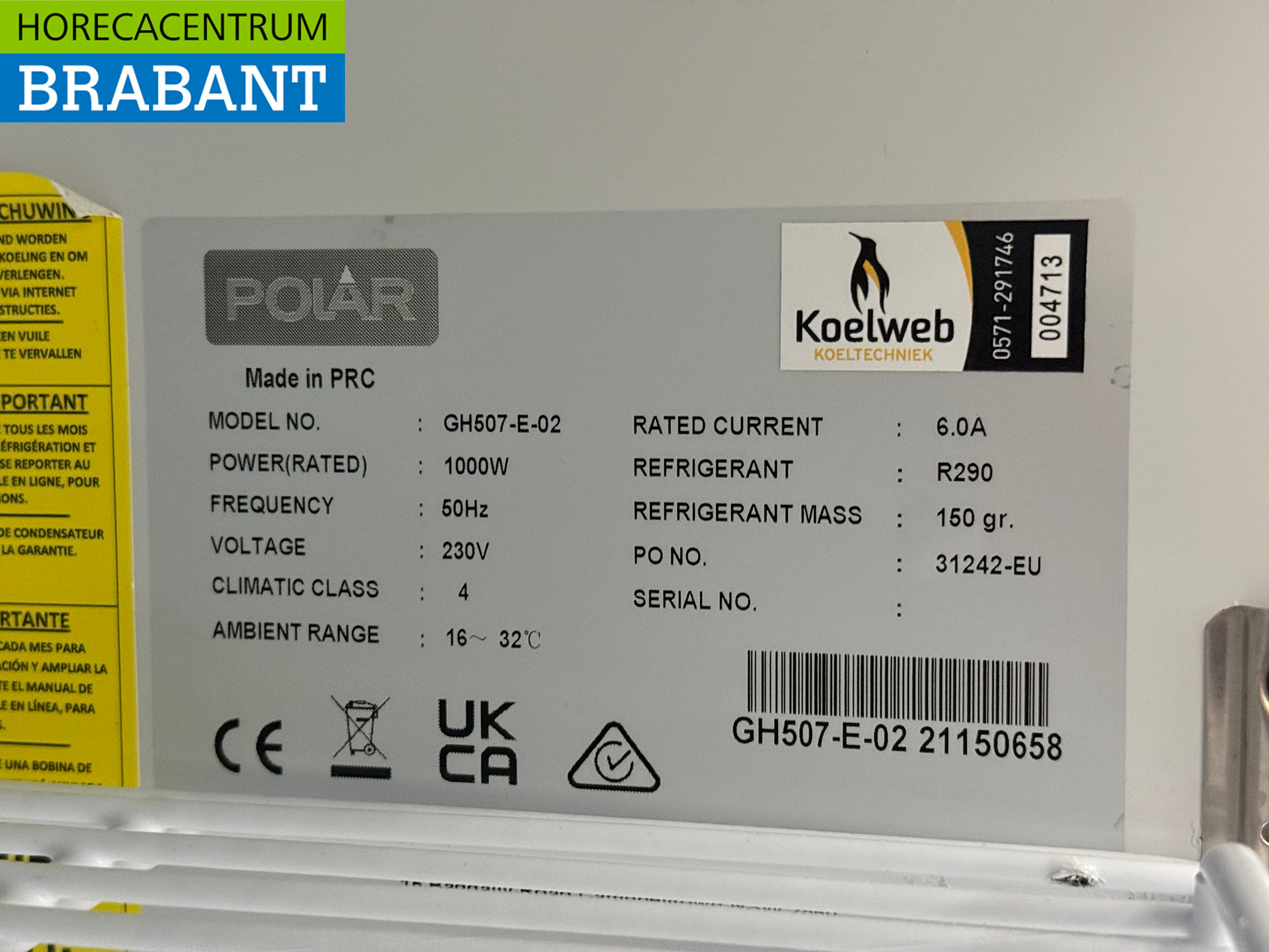 Polar Glass door freezer cabinet Freezer cabinet with glass doors 920 liters 230V Horeca - Image 5