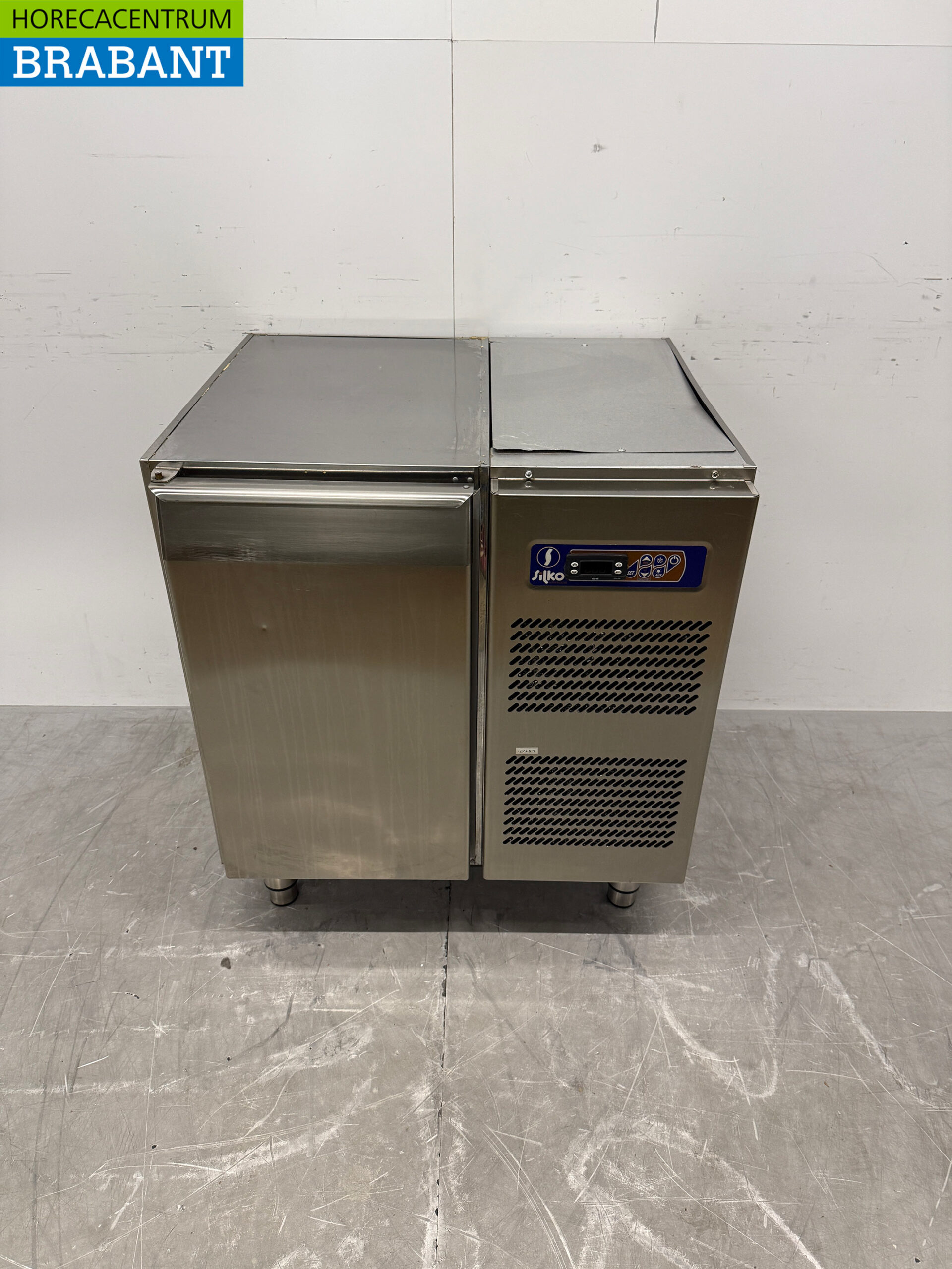 Stainless steel Silko Refrigerated Workbench 1 Door 76 cm 230V Horeca
