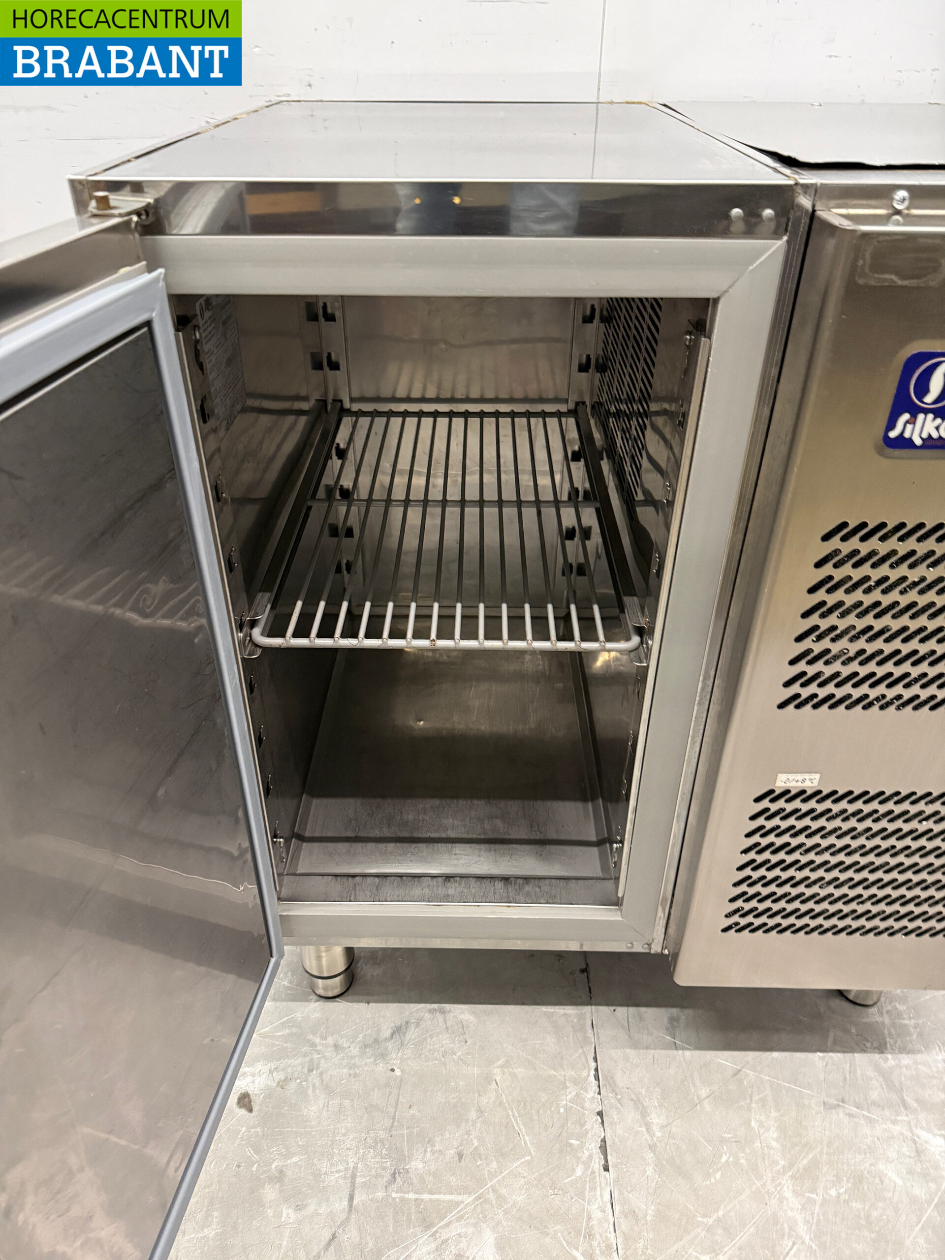Stainless steel Silko Refrigerated Workbench 1 Door 76 cm 230V Horeca - Image 4