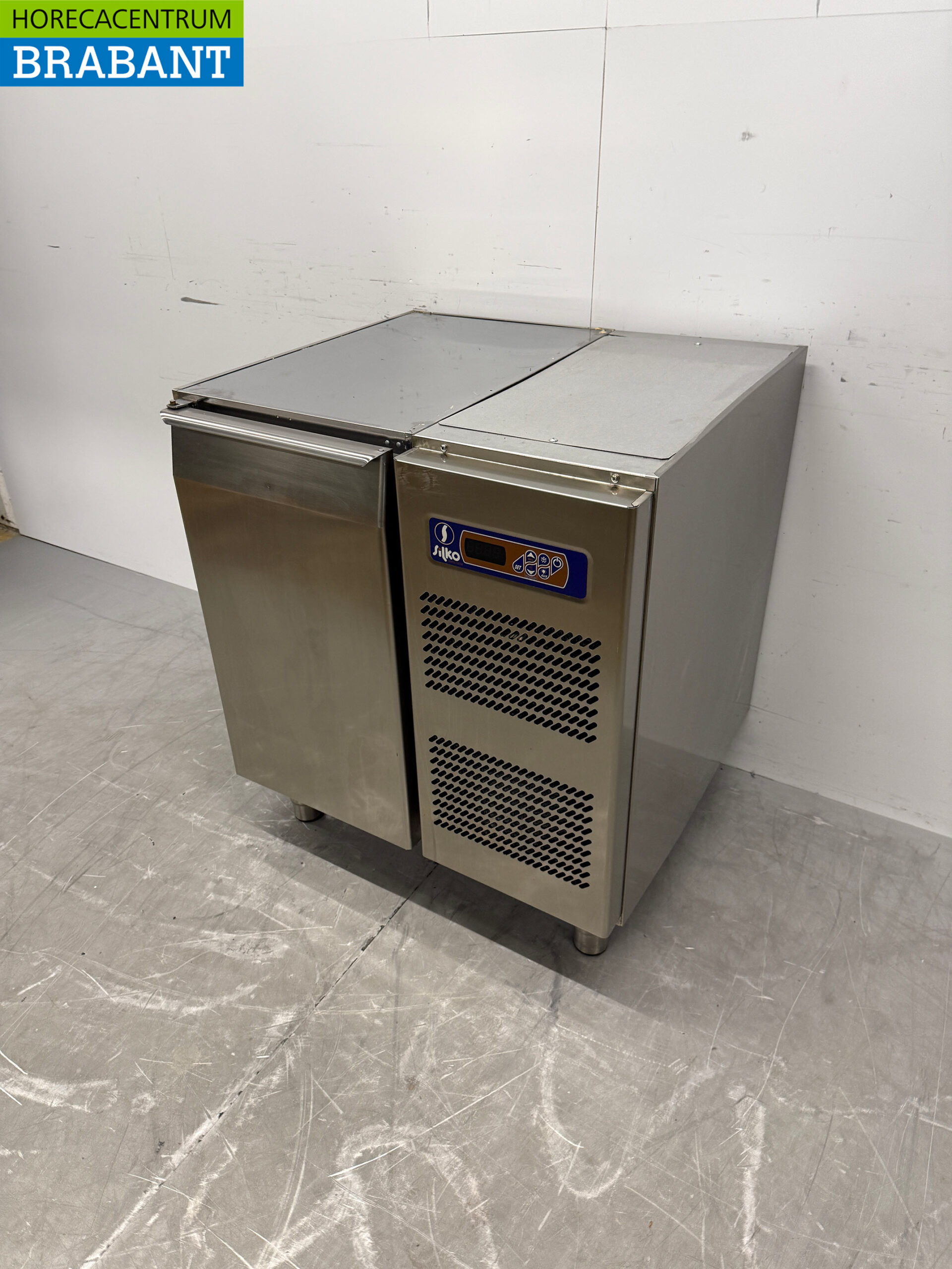 Stainless steel Silko Refrigerated Workbench 1 Door 76 cm 230V Horeca - Image 2