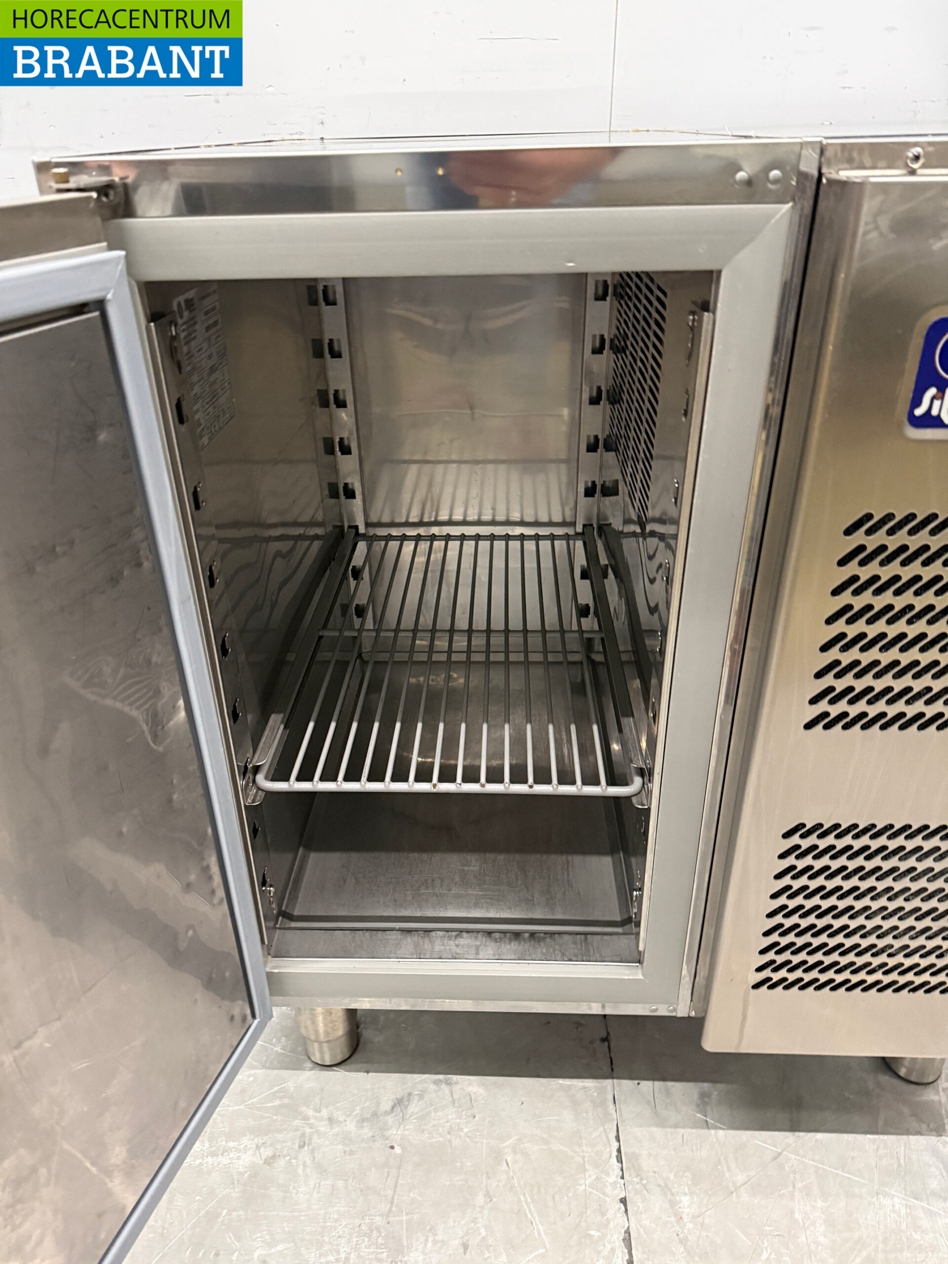 Stainless steel Silko Refrigerated Workbench 1 Door 76 cm 230V Horeca - Image 4