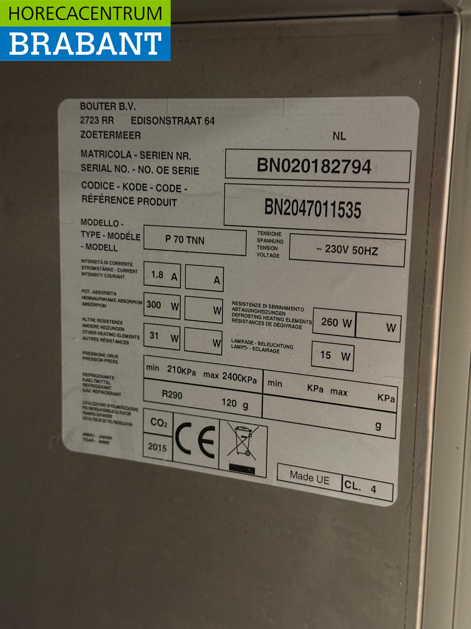 Stainless steel Catertech Refrigeration 650 liters 230V Catering - Image 5