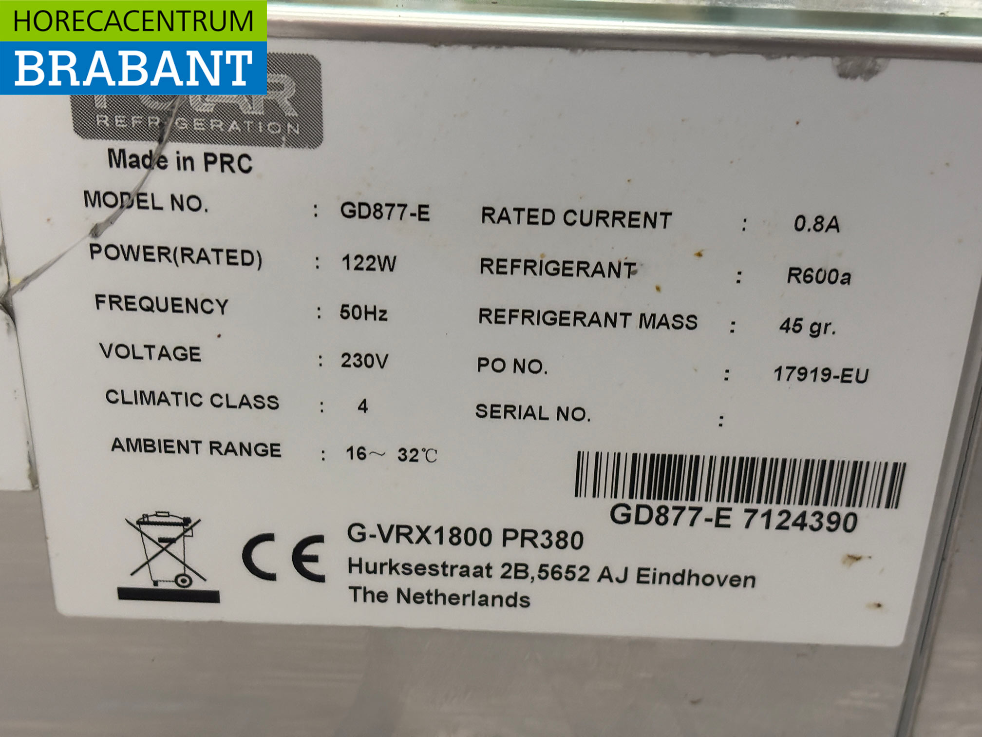 Stainless steel Polar Top mounted display case Top mounted refrigerated display case saladière 8 x 1/3 GN 180 cm Horeca - Image 4