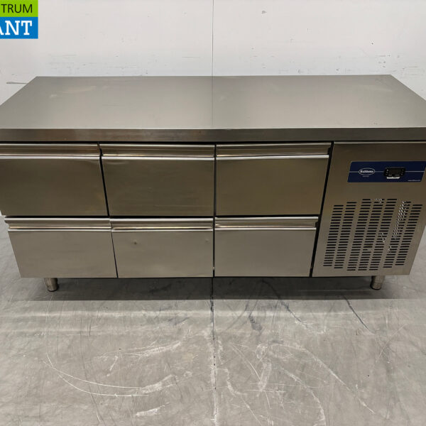 Stainless steel Rubbens Refrigerated Workbench 6 drawers 175,5 cm 230V Horeca