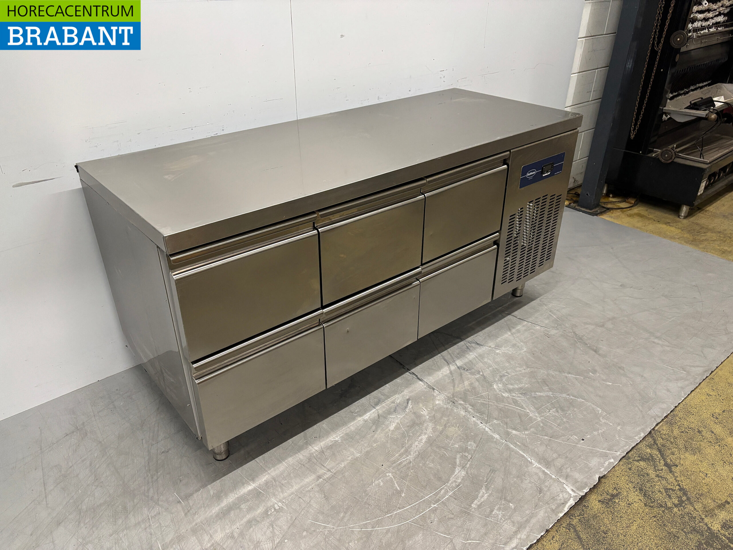 Stainless steel Rubbens Refrigerated Workbench 6 drawers 175,5 cm 230V Horeca - Image 3
