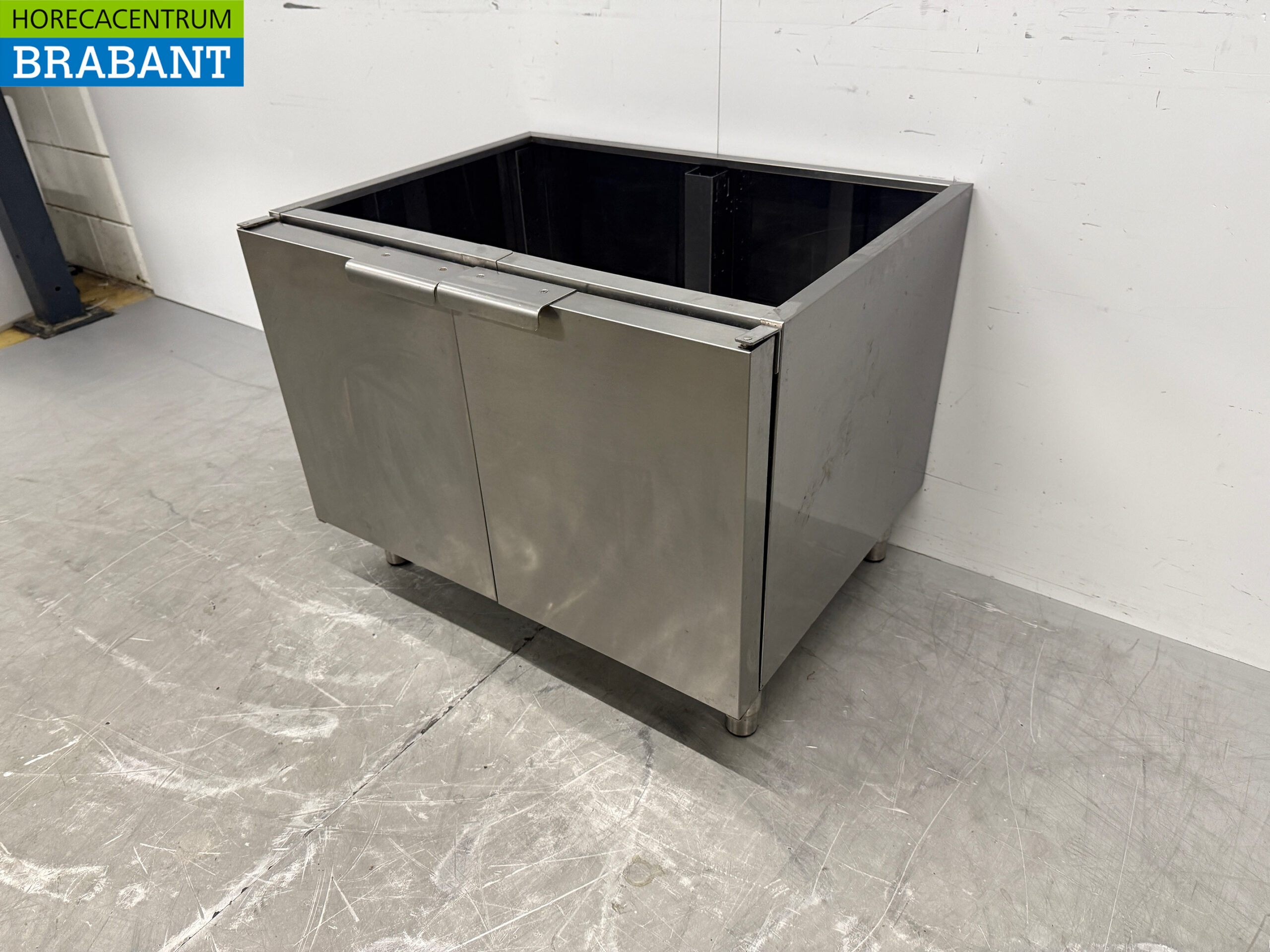 Stainless steel Base Cabinet 2 Doors 80 x 61.5 x 62.5 cm Catering - Image 2