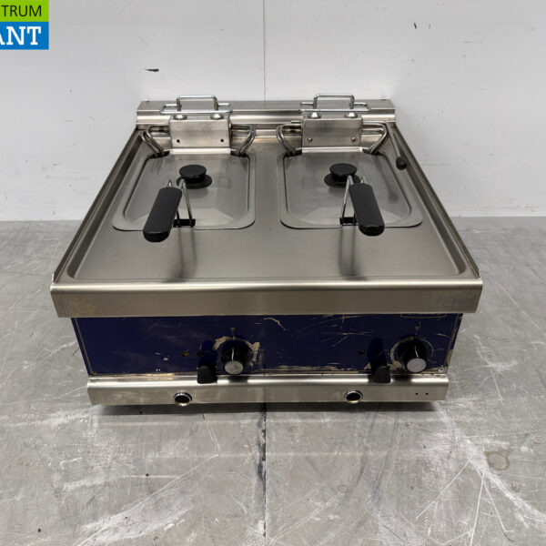 Stainless steel Virtus Double Fryer 2 x 10 liters 400V Horeca