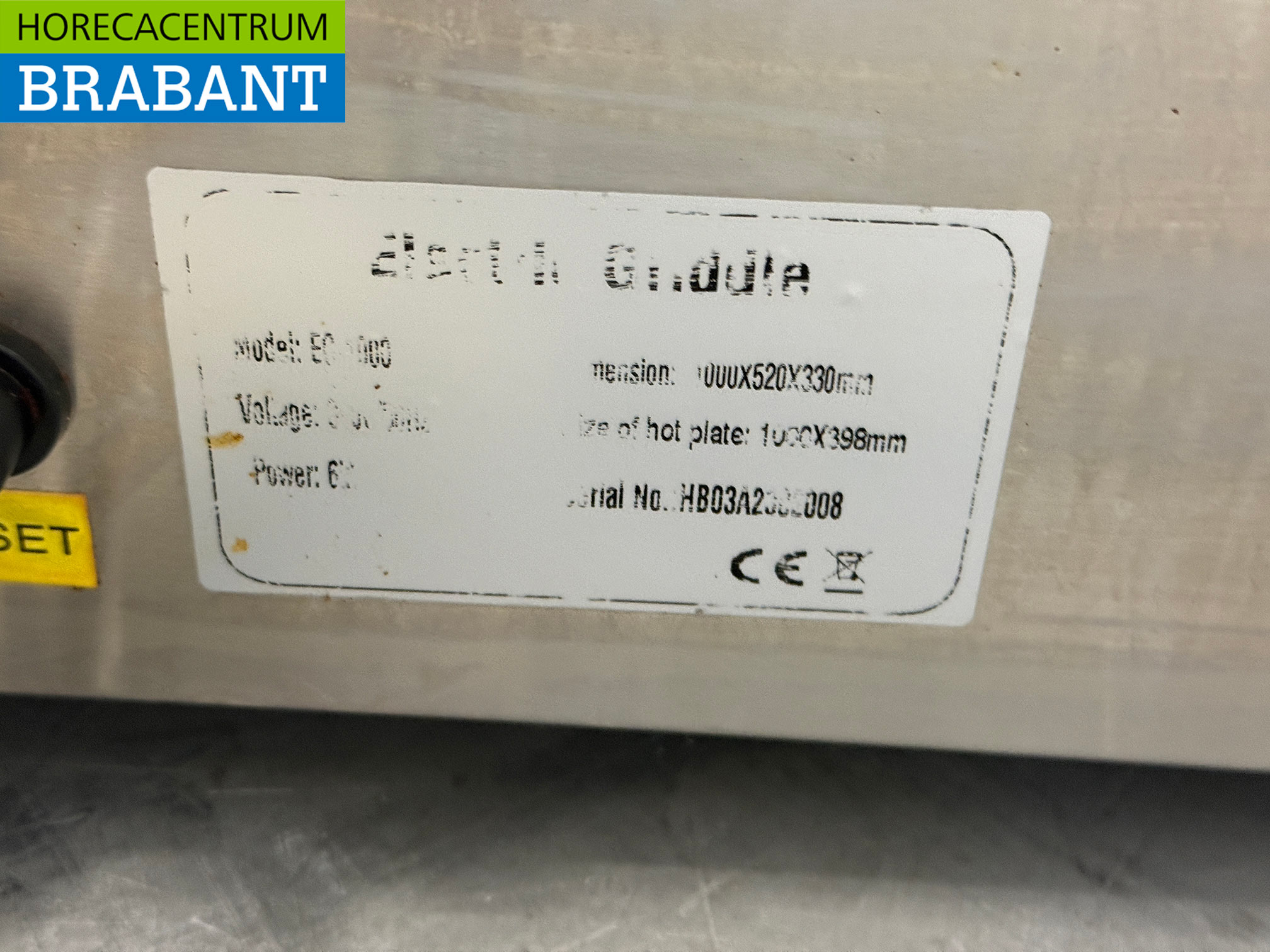 Stainless steel Griddle Griddle Smooth griddle 100 cm 400V Horeca - Image 5