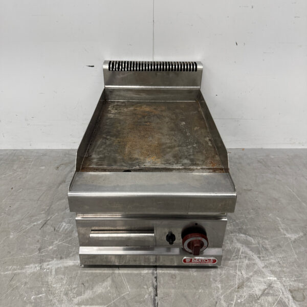Stainless steel Berto's Smooth Baking Plate Grill plate 40 cm GAS Catering