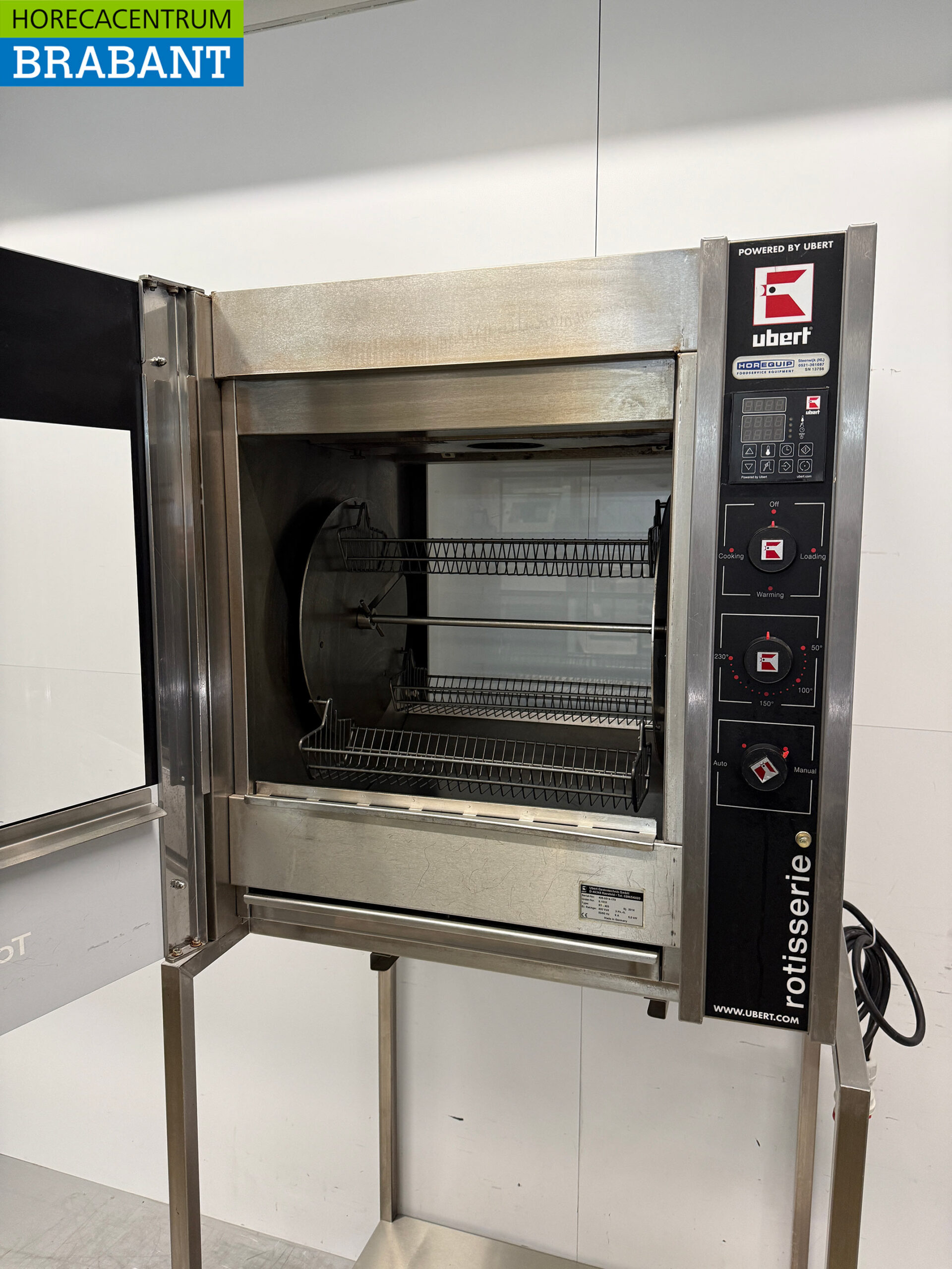 Stainless steel Ubert RT-403 Chicken Grill Grill 3 baskets 400V Catering - Image 4