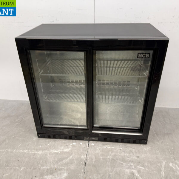 Backbar Bar Refrigeration Glass sliding doors 218 liters 90 cm 230V Horeca