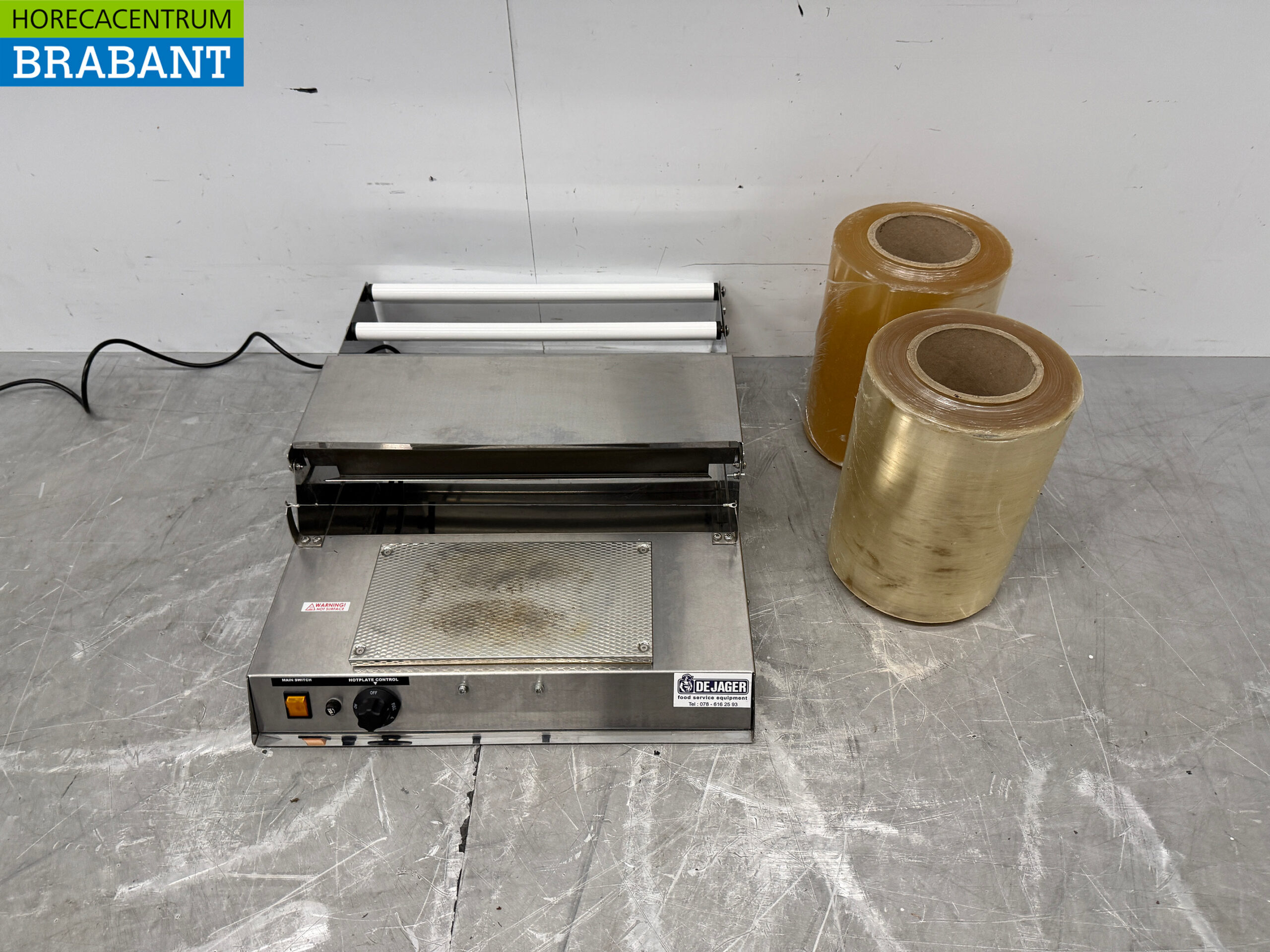 Stainless steel Mantle TWS45 Foil Wrapping Machine 230V Catering