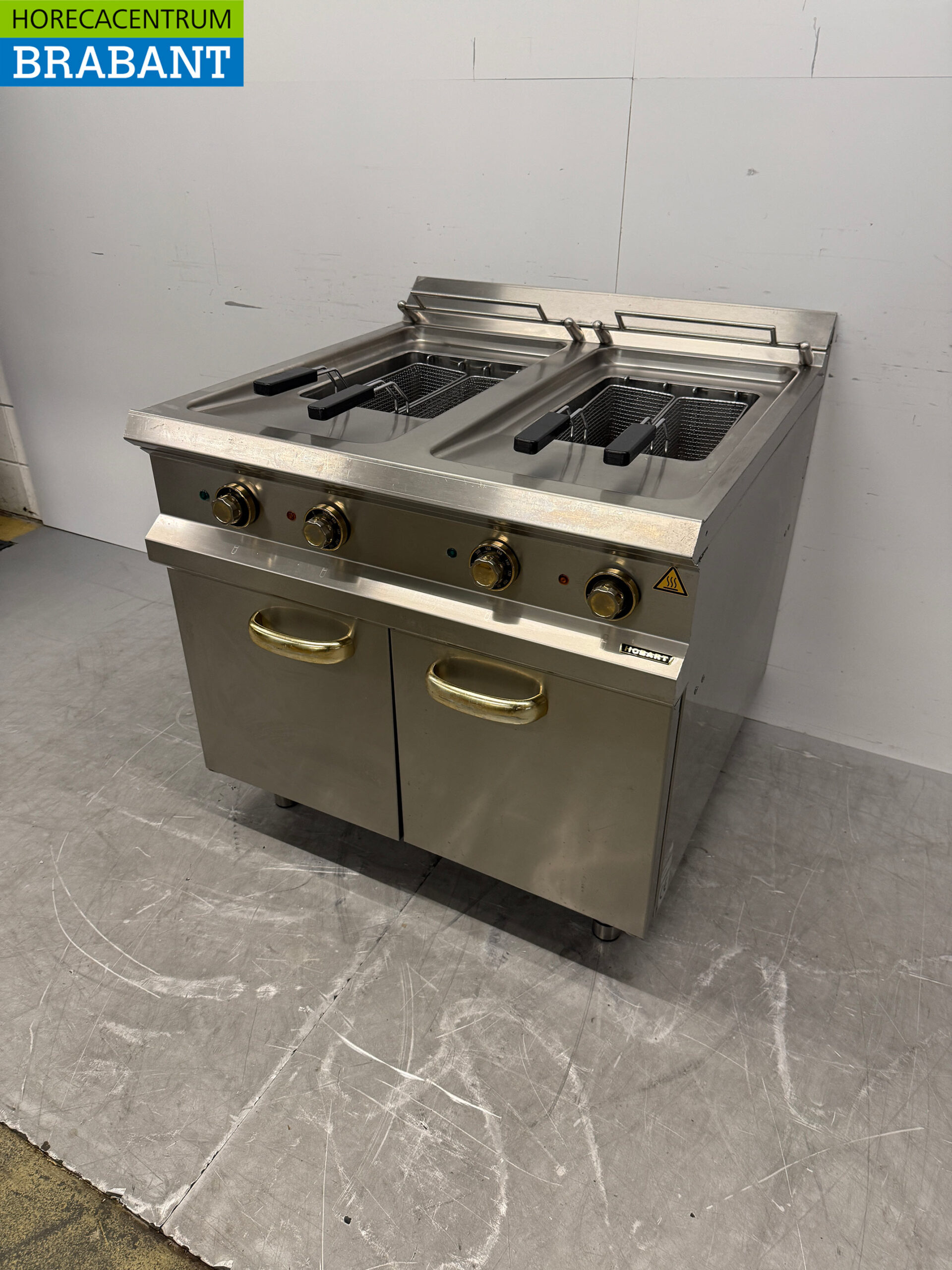 Stainless steel Hobart Double Fryer 2 x 18 liters 2 x 400V Horeca - Image 2