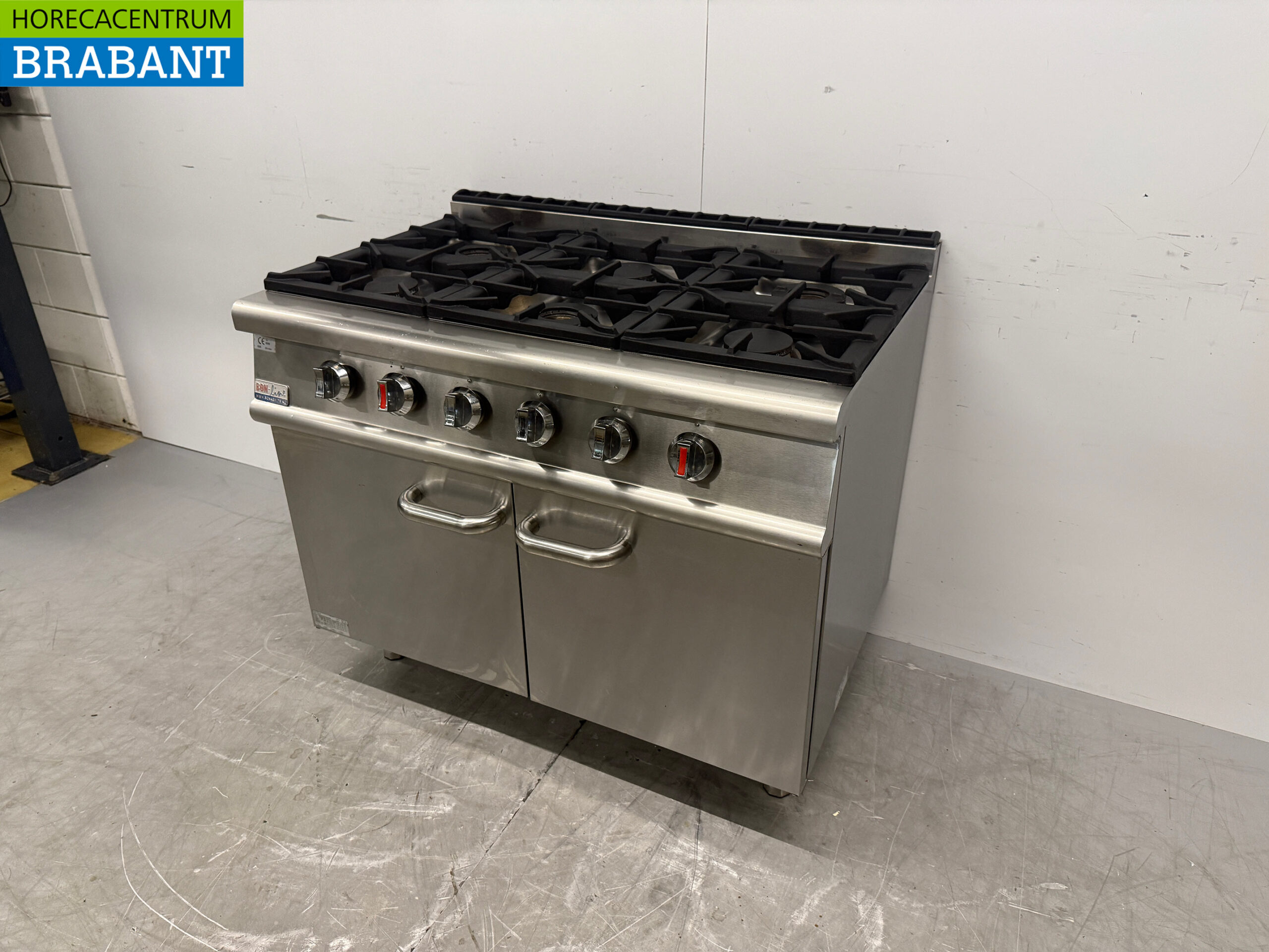 Stainless steel Bon-Line 6 Stove 105 cm GAS Horeca - Image 2