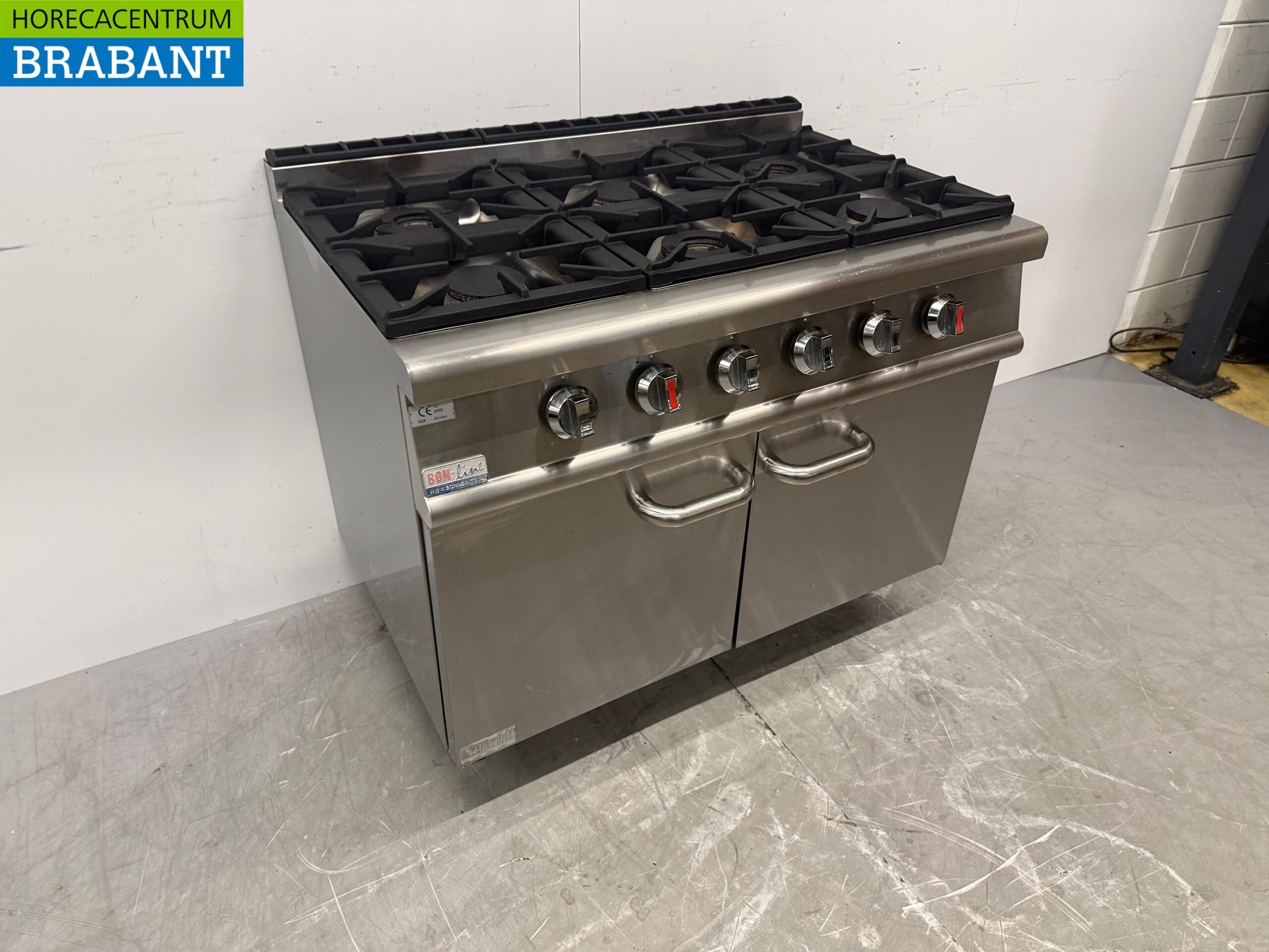Stainless steel Bon-Line 6 Stove 105 cm GAS Horeca - Image 3