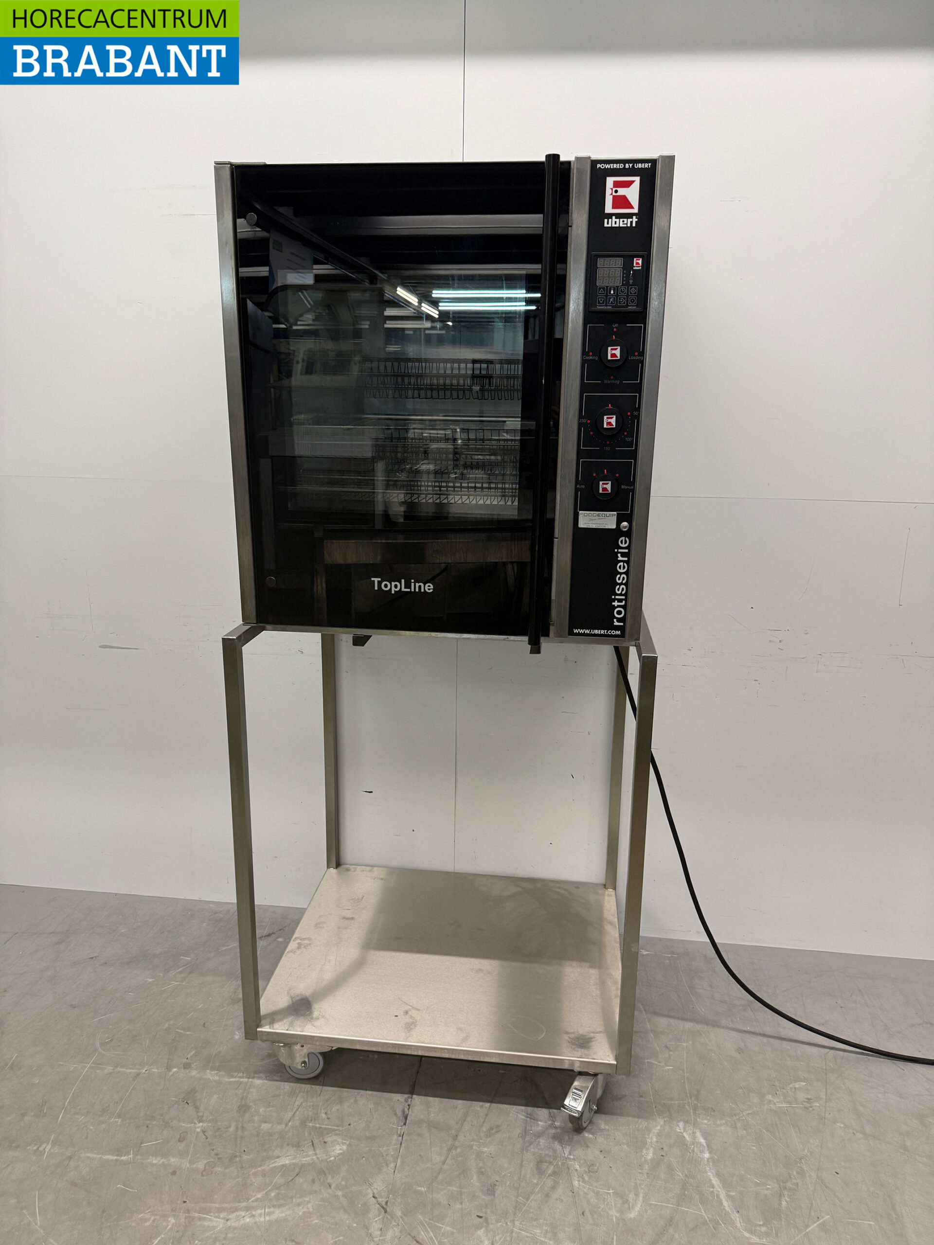 Stainless steel Ubert RT-403 Chicken Grill Grill 6 baskets 400V Catering
