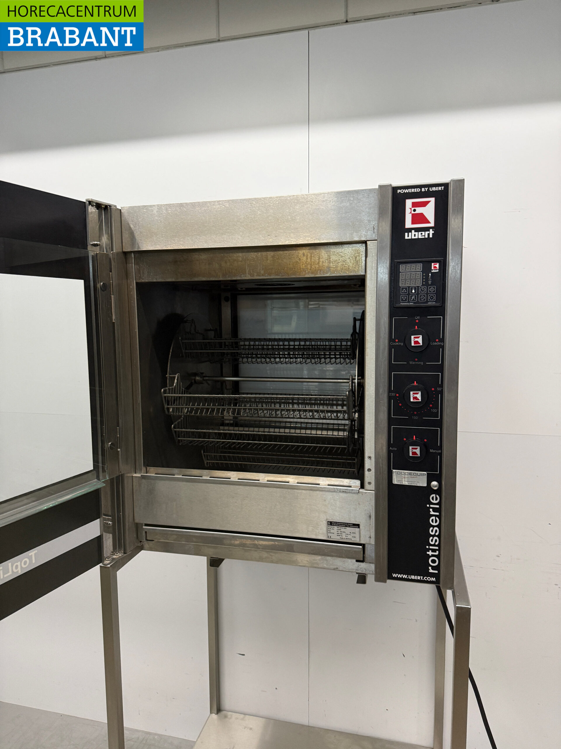 Stainless steel Ubert RT-403 Chicken Grill Grill 6 baskets 400V Catering - Image 4