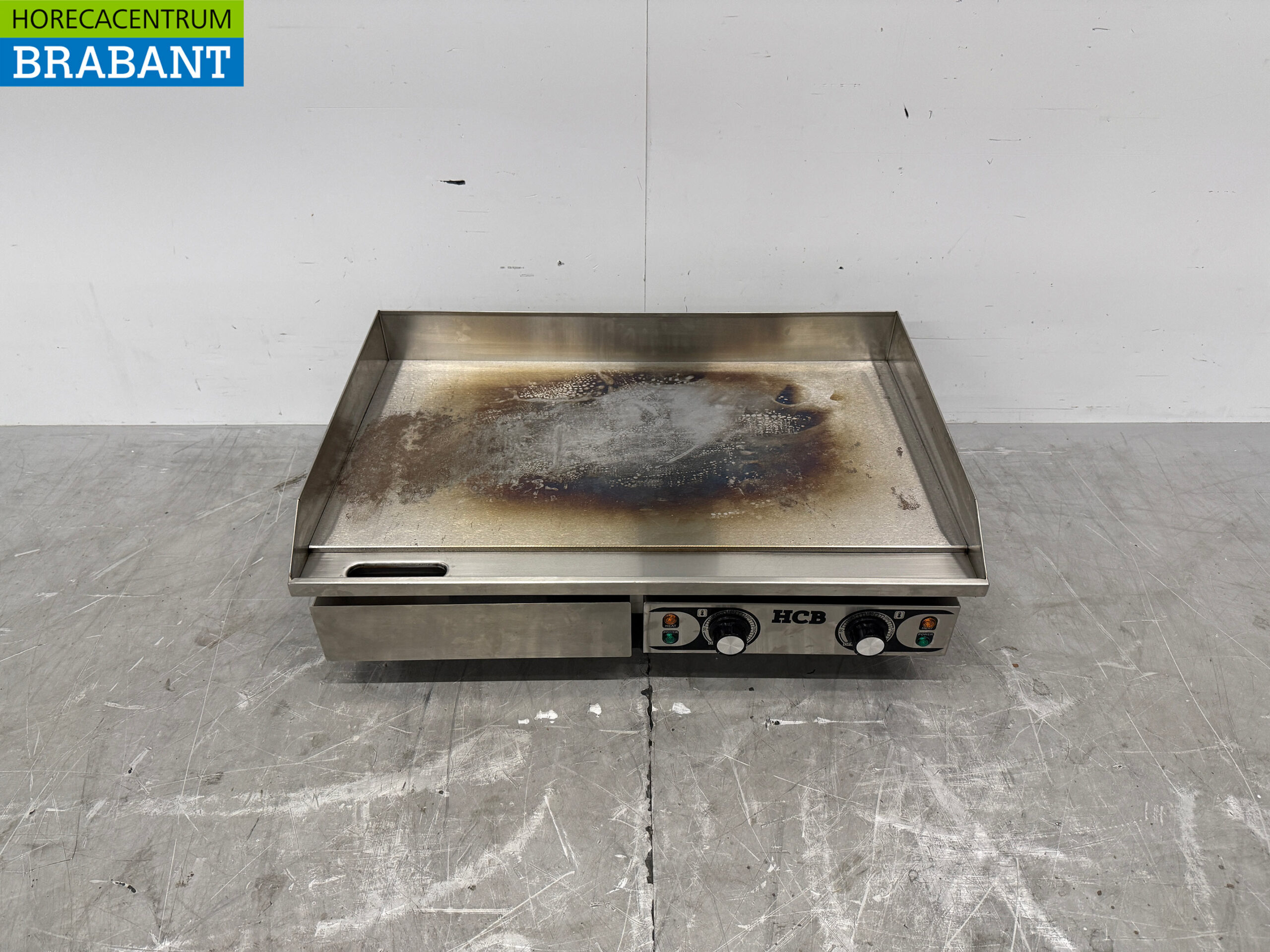 Stainless steel Smooth Grill Plate Griddle 73 cm 2 x 230V Horeca