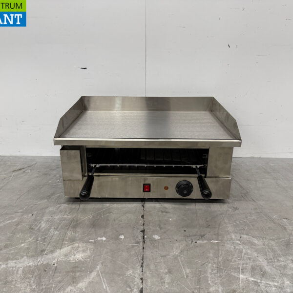 HCB stainless steel griddle griddle with salamander grill 55 cm 230V Horeca