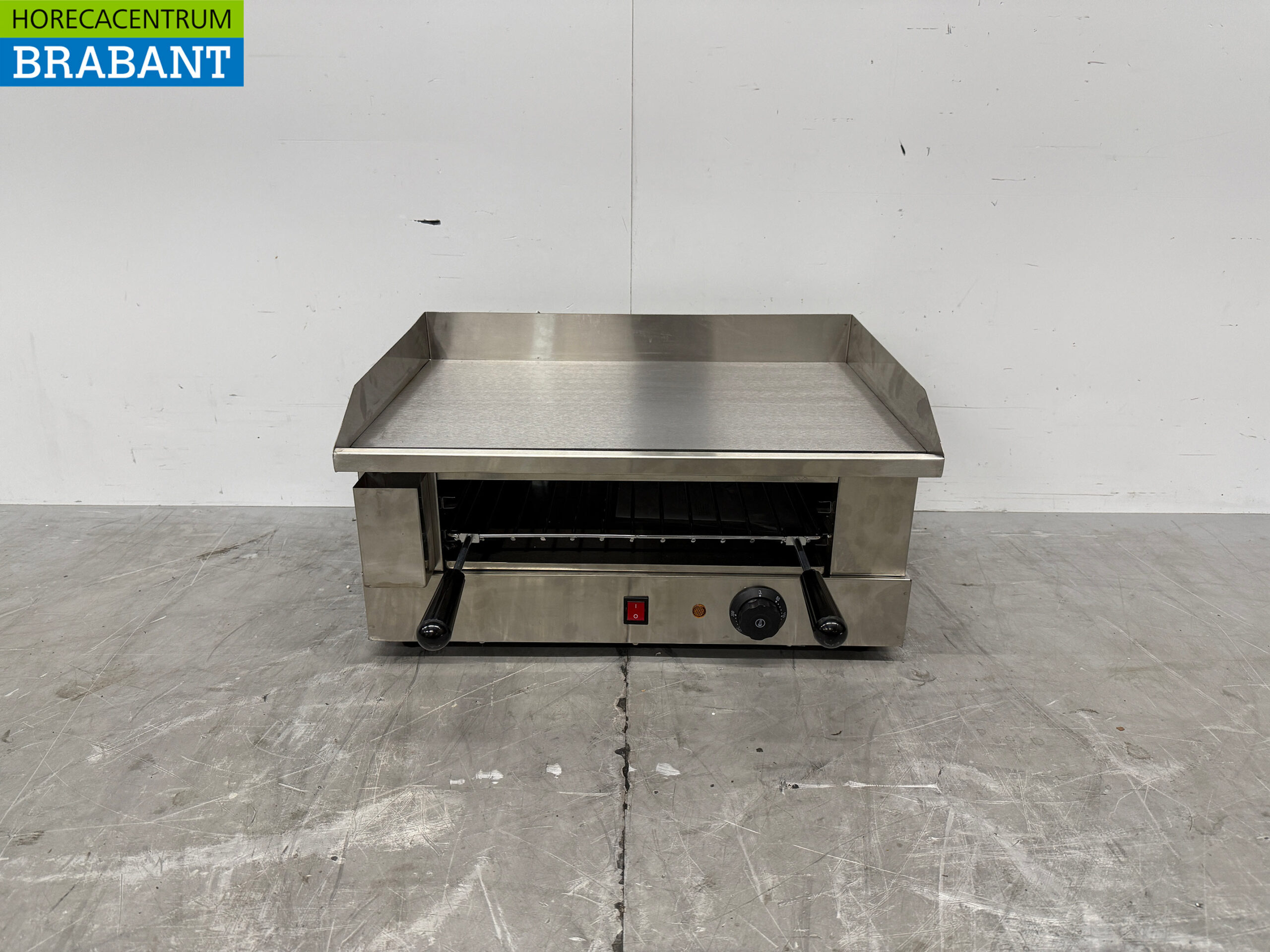 HCB stainless steel griddle griddle with salamander grill 55 cm 230V Horeca
