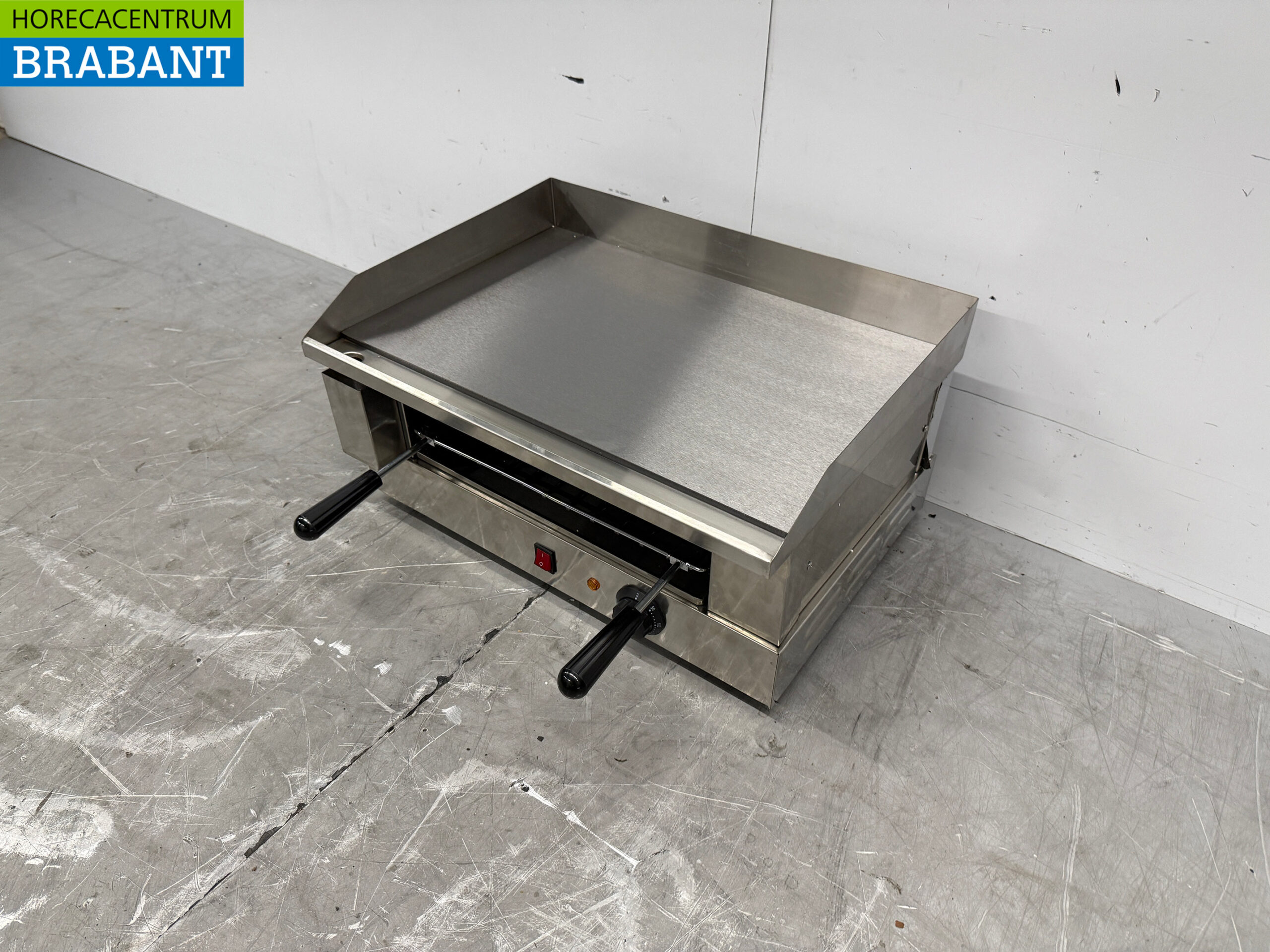 HCB stainless steel griddle griddle with salamander grill 55 cm 230V Horeca - Image 2