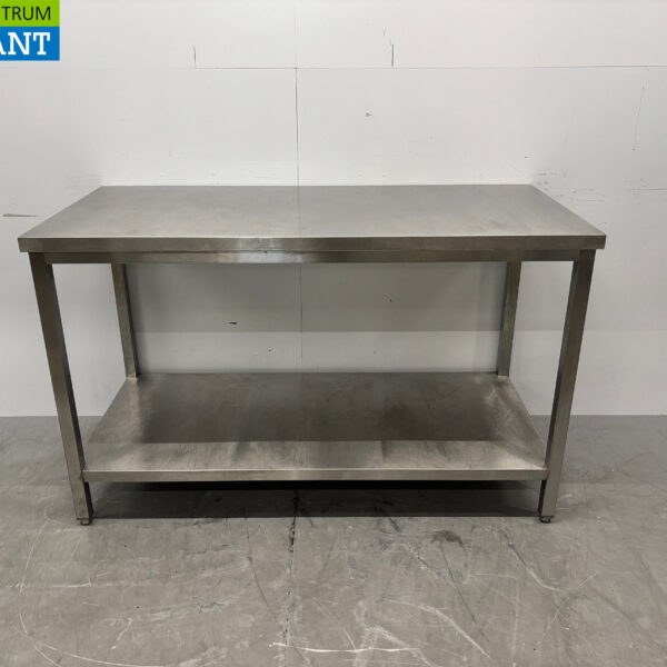 Stainless steel Worktable with undershelf 150 x 70 x 92 Catering