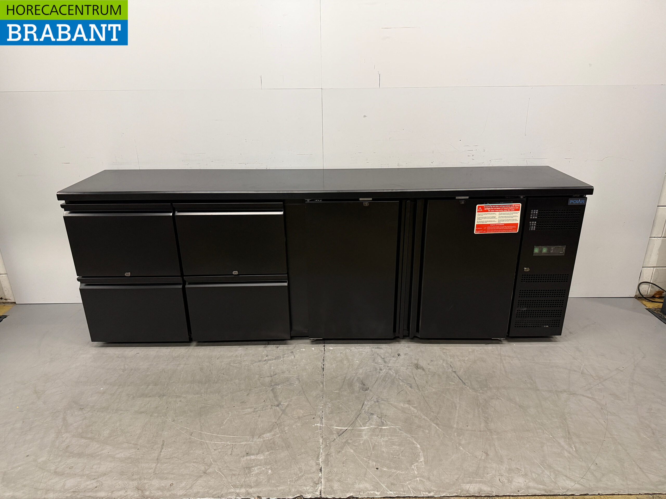 Polar Bar fridge 2 doors and 4 drawers 254,2 cm 230V Horeca