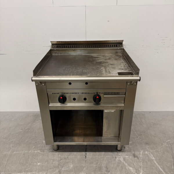 Stainless steel Casta Teppanyaki grill griddle griddle 80 cm GAS Catering