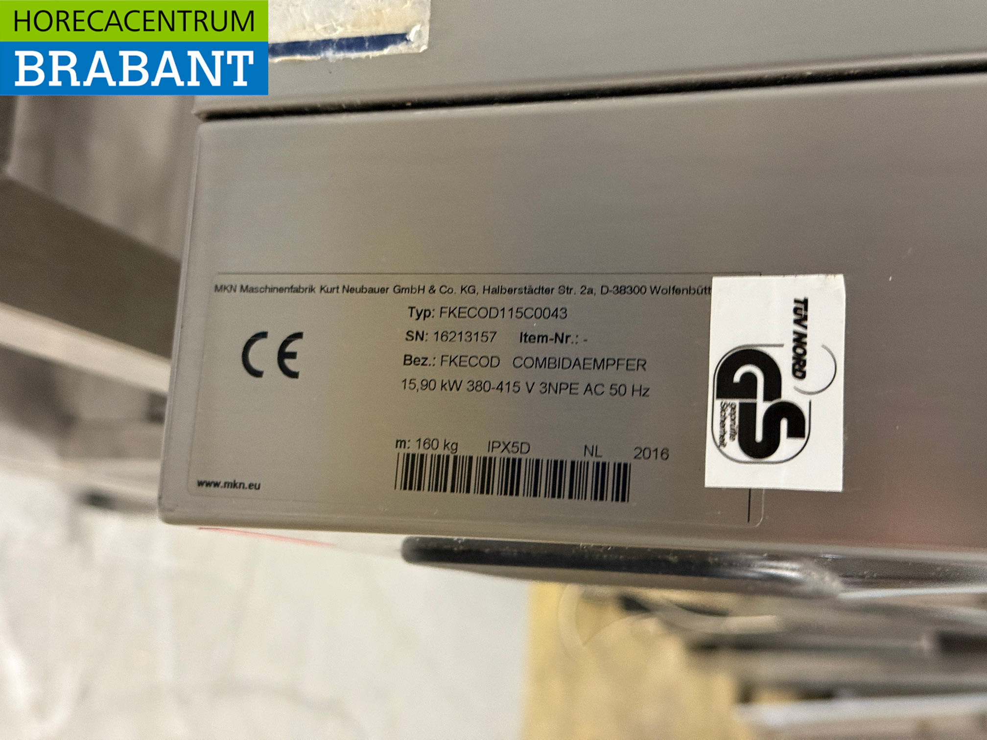 Stainless steel MKN Combisteamer with stand 10 x 1/1 GN 400V Horeca - Image 7