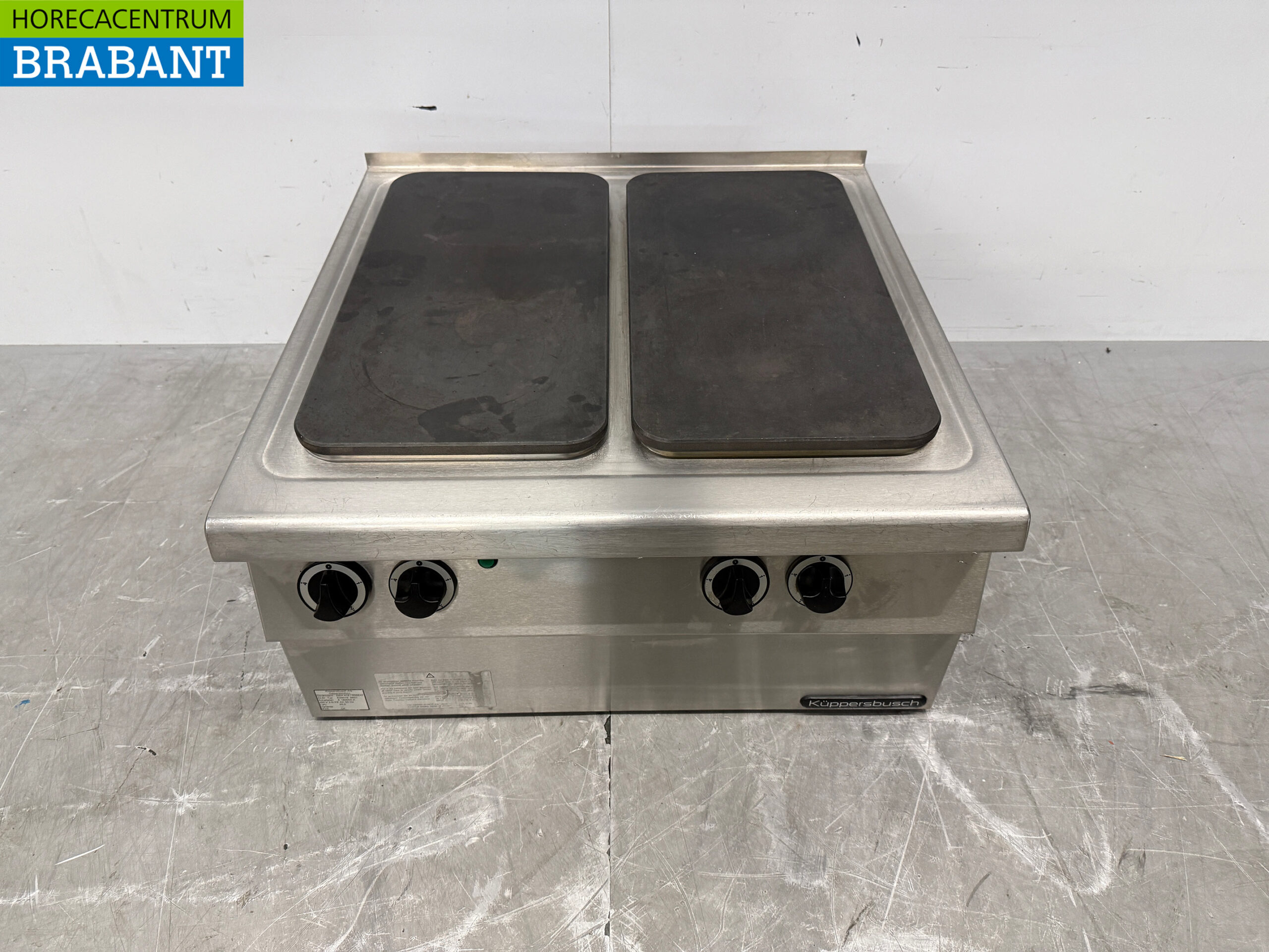 Stainless steel Kuppersbusch Electric 4 burner stove 70 cm 400V Horeca