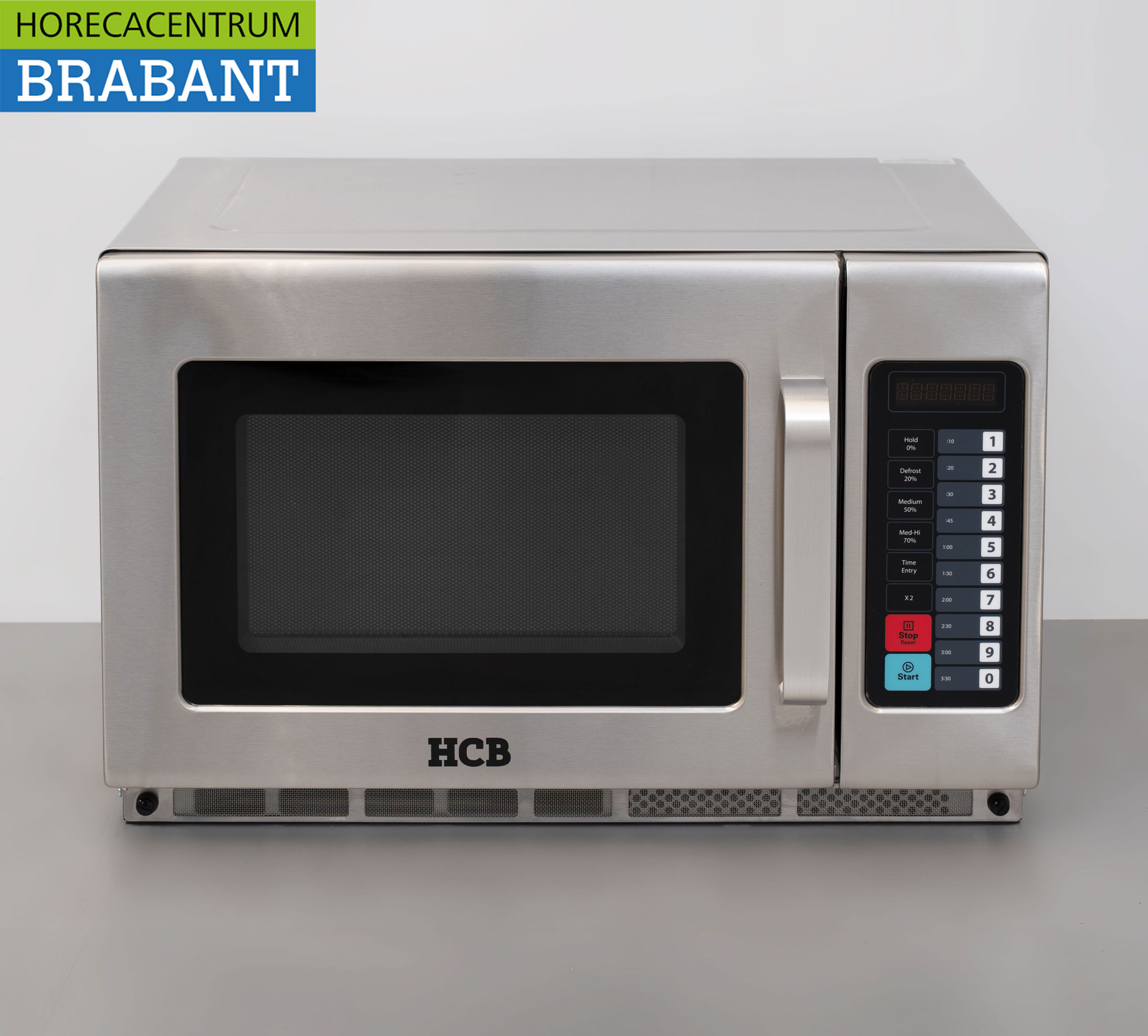 HCB stainless steel Professional Microwave 34 liters 2100 watts 230V Catering
