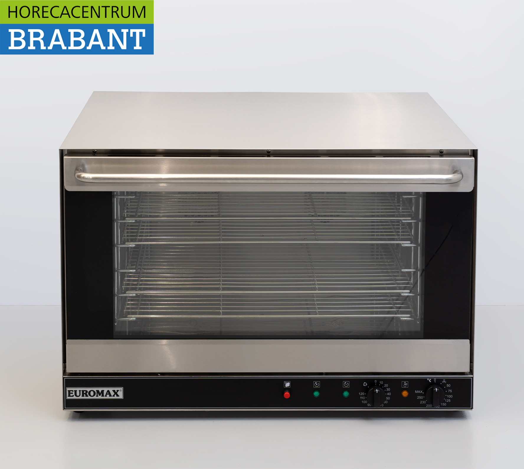 Stainless Steel Euromax Linea Nero Turbo 10904N Convection Oven 60 x 40 cm / 1/1GN 230V Commercial Kitchen