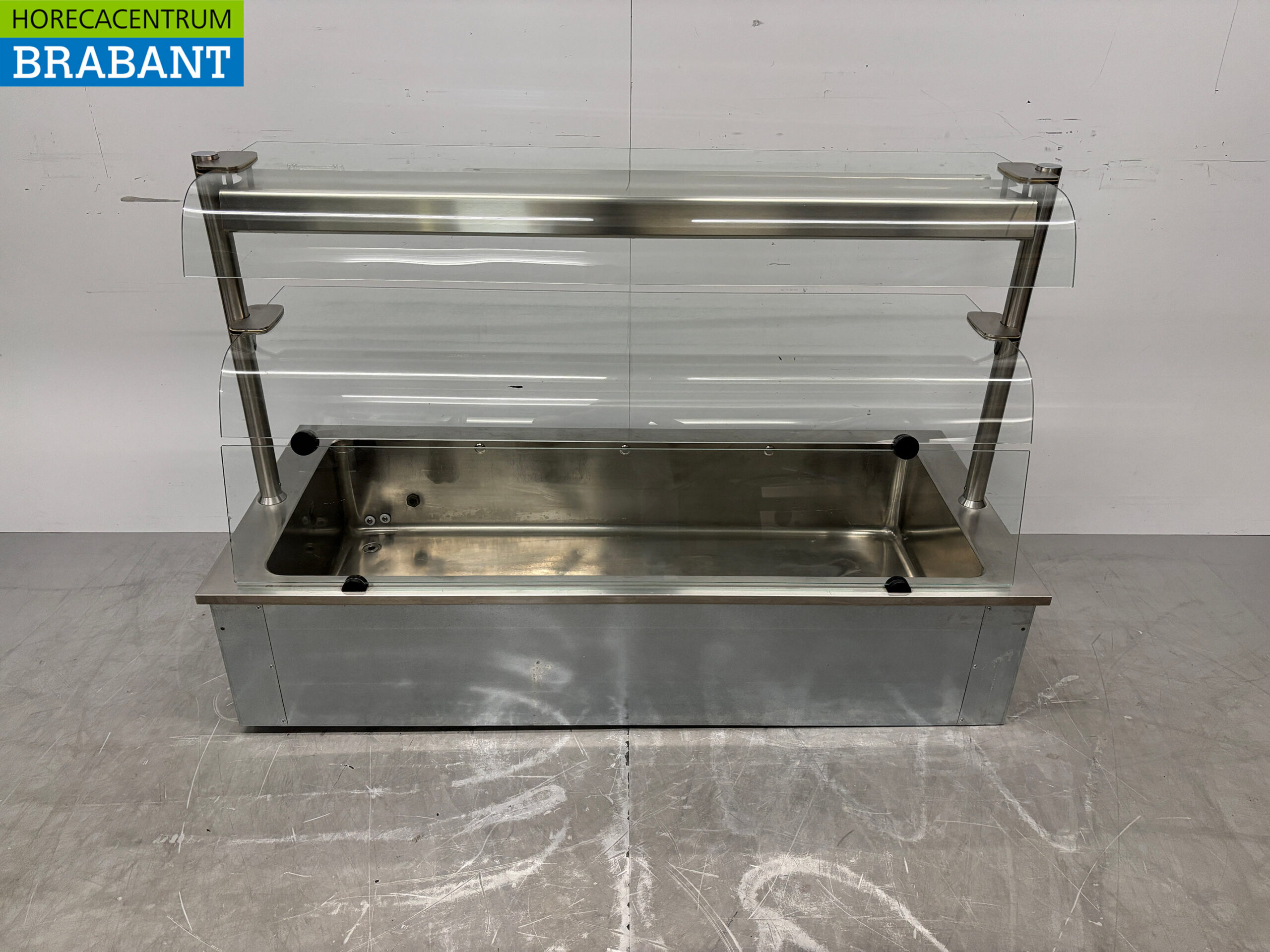Stainless steel Built-in Bain Marie 4 x 1/1 GN 146 cm 230V Catering