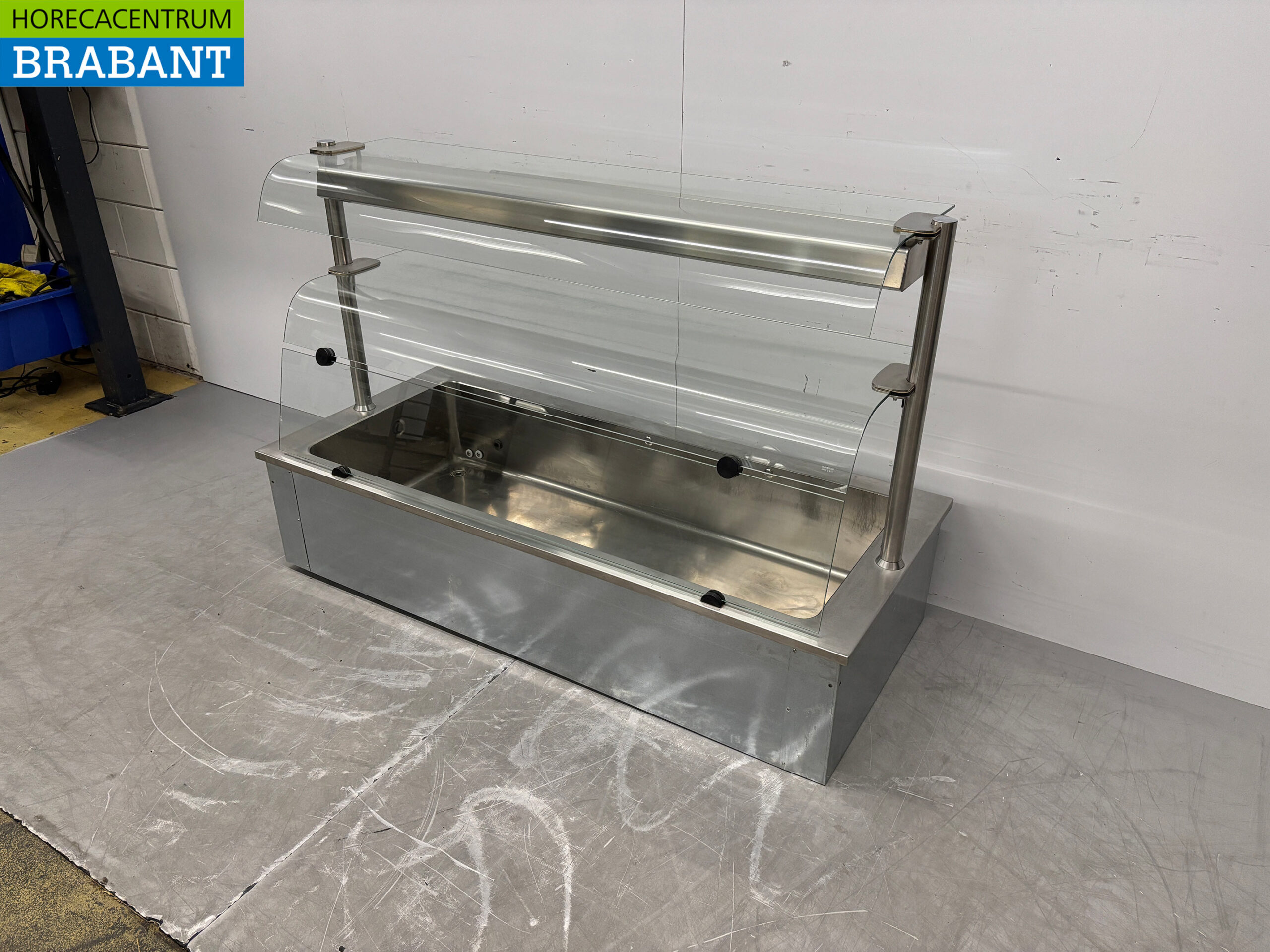 Stainless steel Built-in Bain Marie 4 x 1/1 GN 146 cm 230V Catering - Image 3