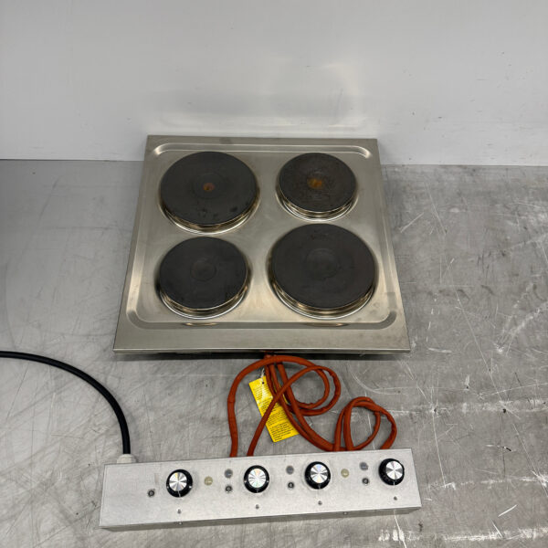 Stainless steel Mareno 4 burner Drop-in electric stove stove 60 cm 400V Horeca