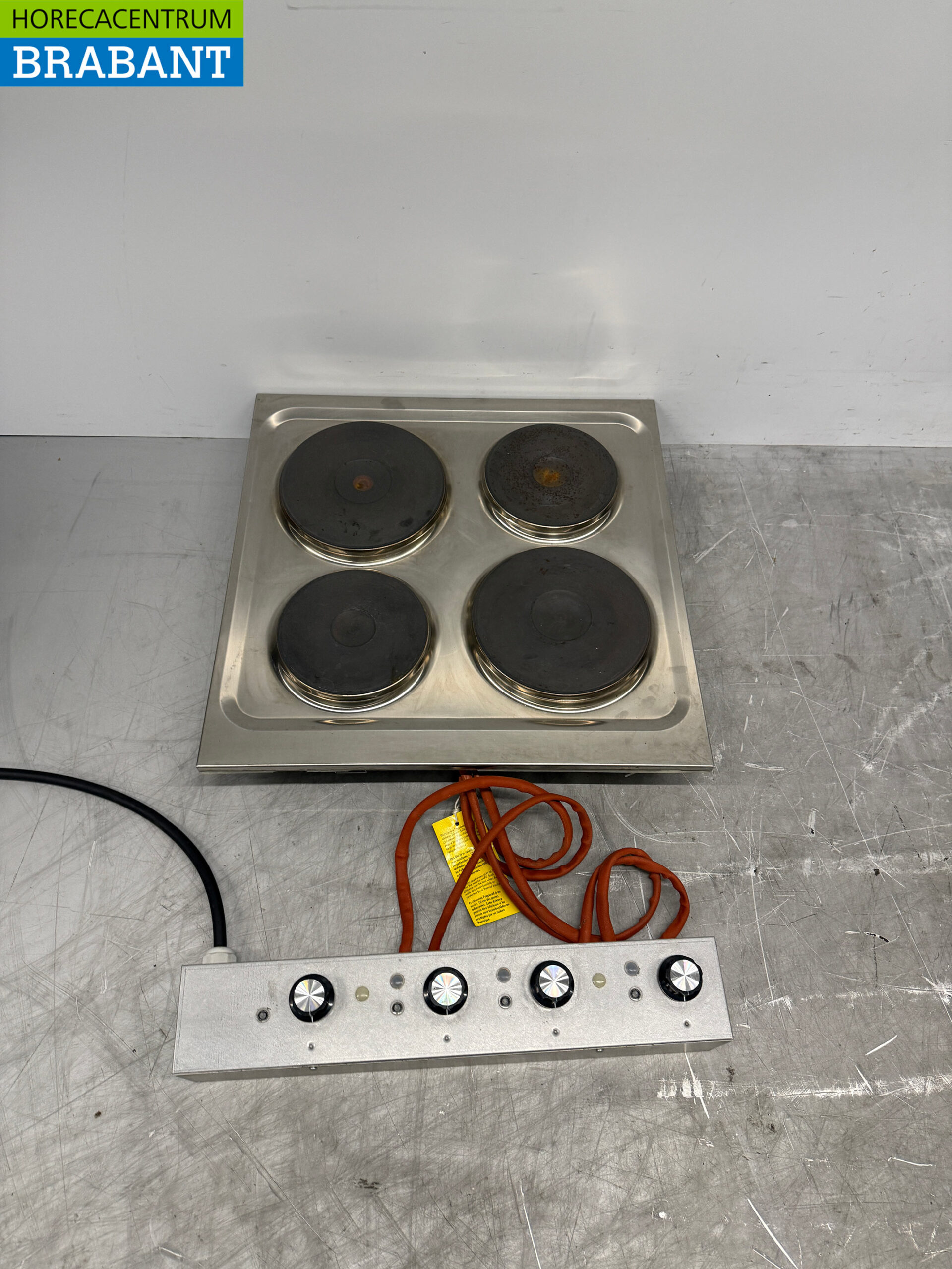 Stainless steel Mareno 4 burner Drop-in electric stove stove 60 cm 400V Horeca