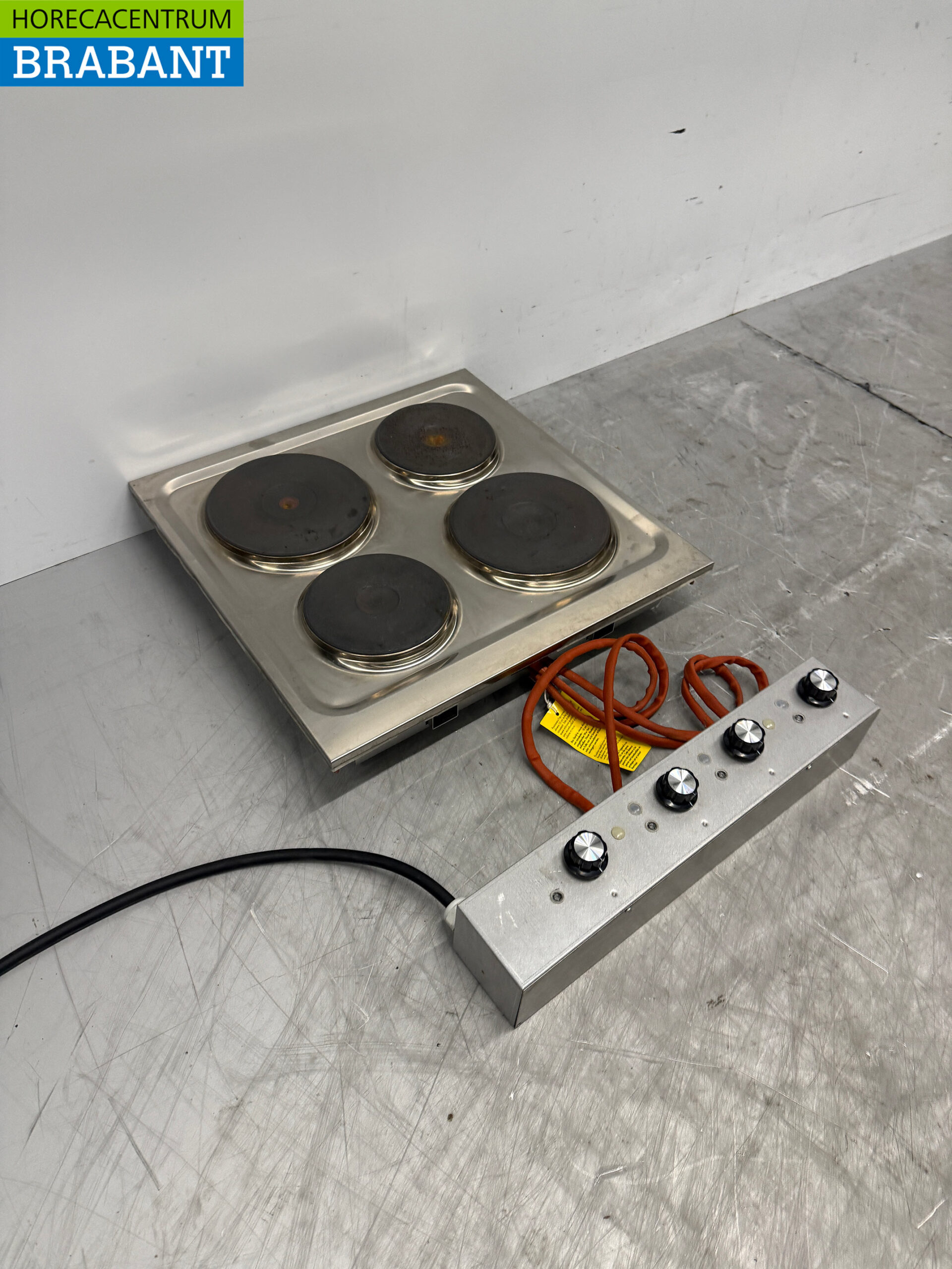 Stainless steel Mareno 4 burner Drop-in electric stove stove 60 cm 400V Horeca - Image 3