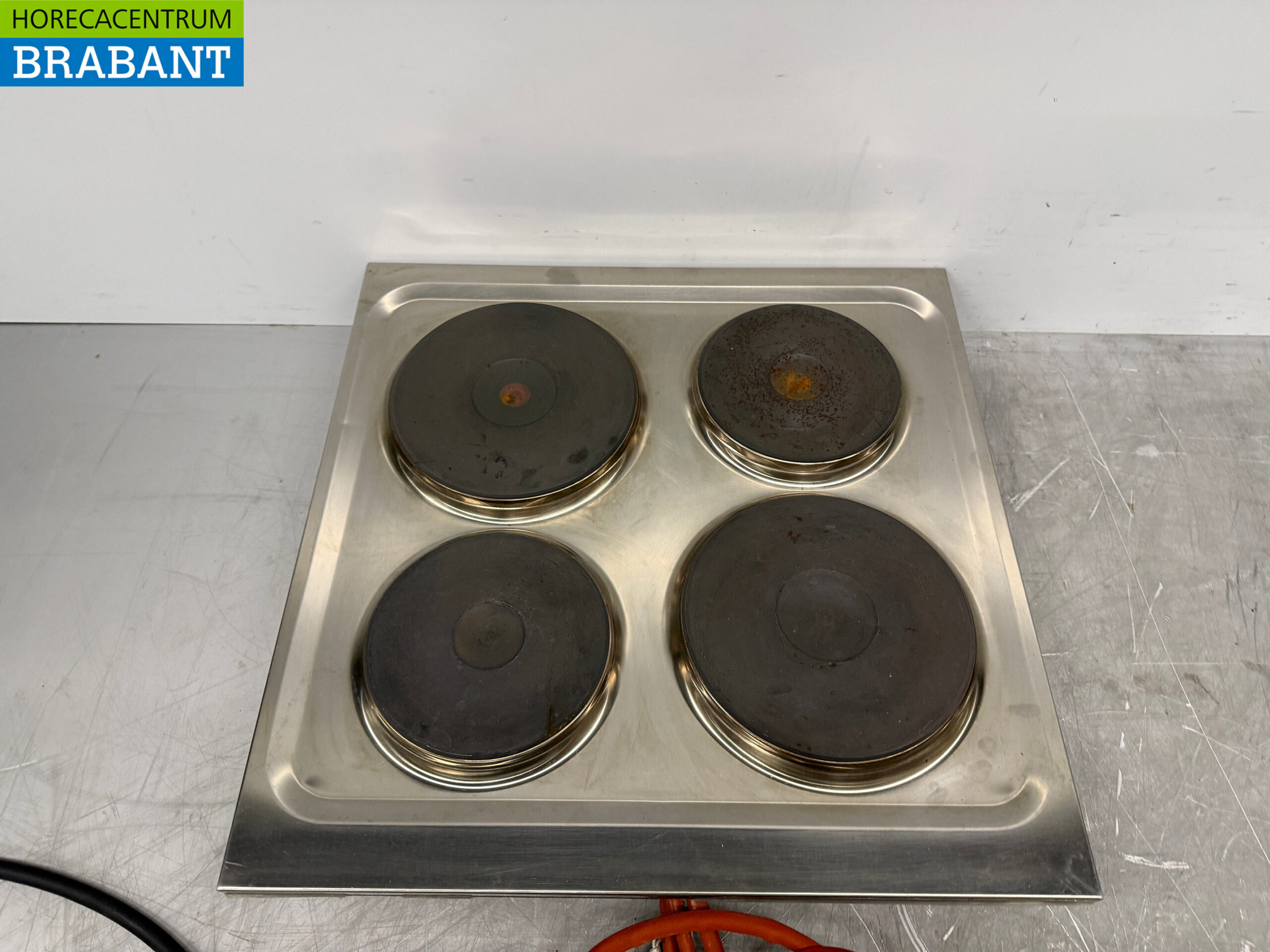 Stainless steel Mareno 4 burner Drop-in electric stove stove 60 cm 400V Horeca - Image 5