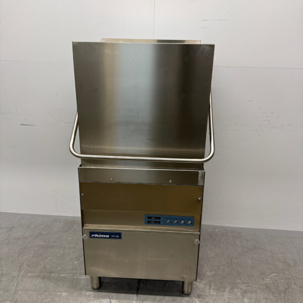 Stainless steel Rhima DR 59 Slide-through dishwasher 400V Catering