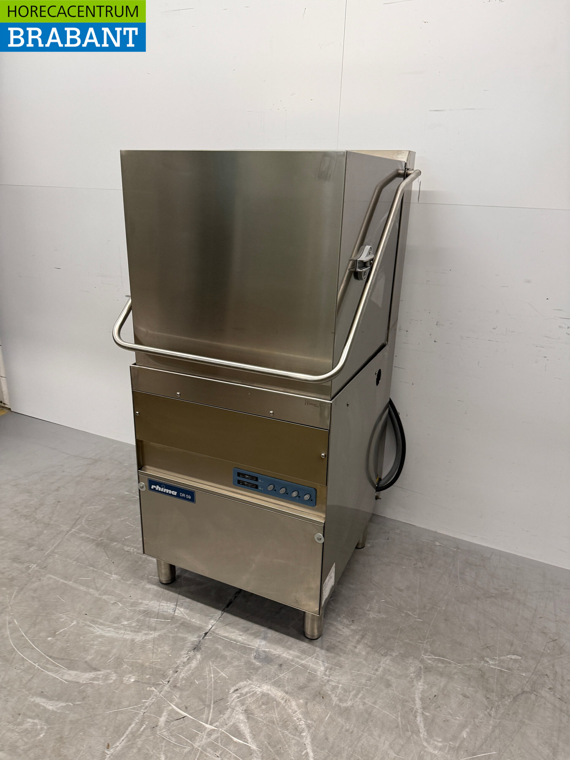 Stainless steel Rhima DR 59 Slide-through dishwasher 400V Catering - Image 2