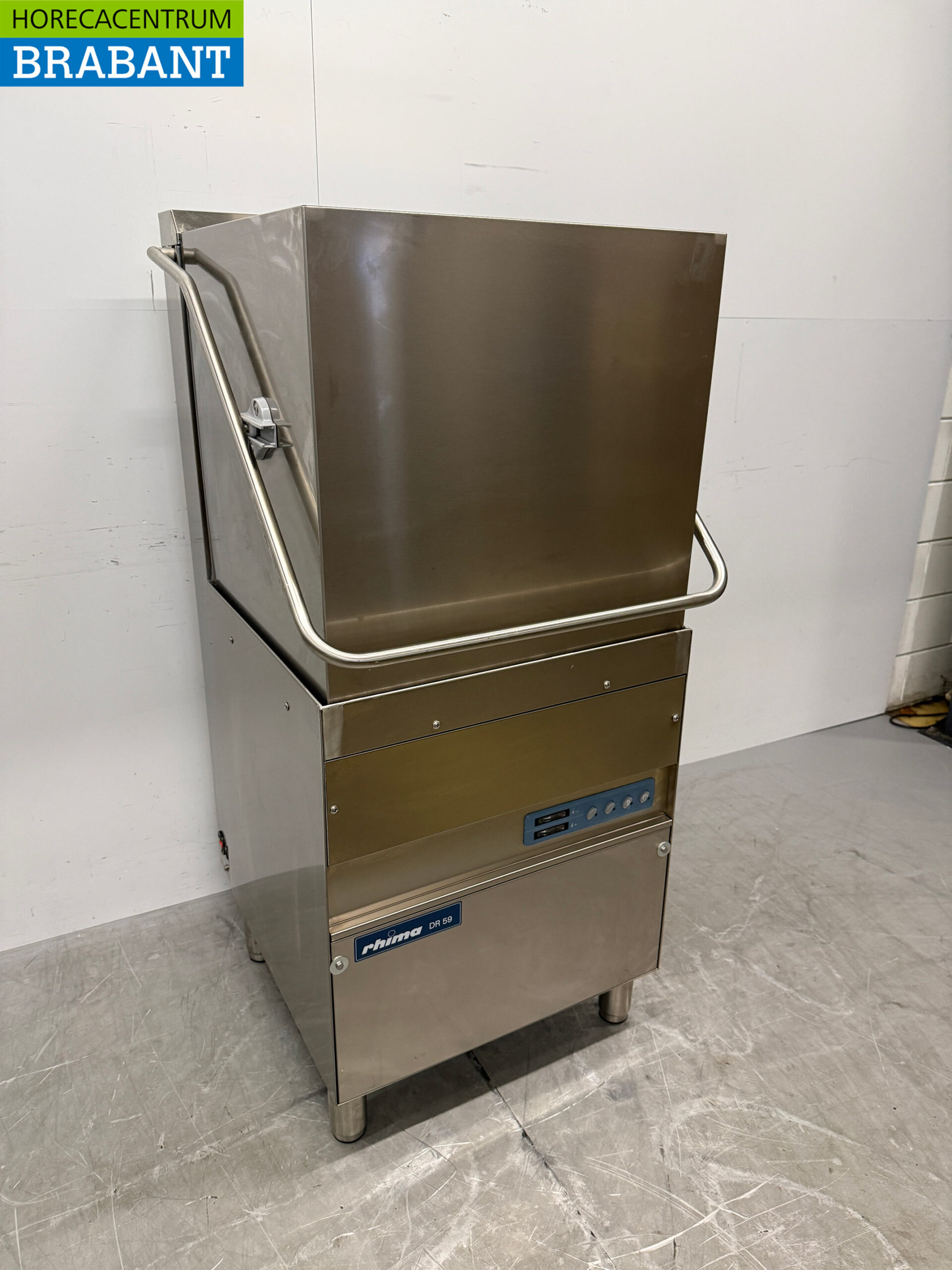 Stainless steel Rhima DR 59 Slide-through dishwasher 400V Catering - Image 3